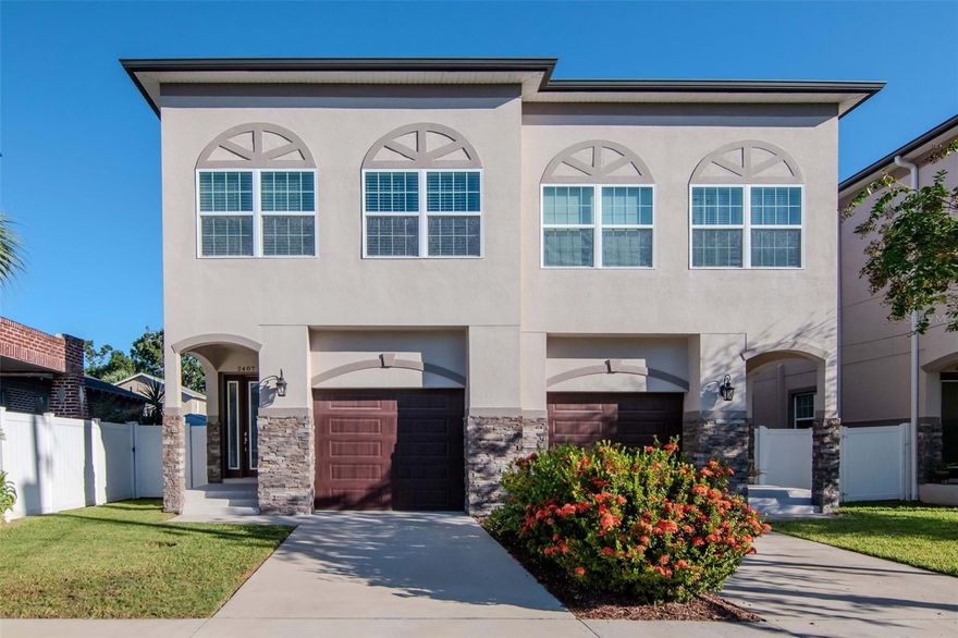 Welcome to this stunning 3 bedroom 2.5 bath townhome with NO HOA's!  This home offers an inviting open layout with modern finishes throughout.  Enjoy outdoor living at its best with a private backyard featuring a hot tub, gorgeous pavers, fully fenced yard and there is even a grass area for your dog!  Located in a prime area with A+ schools, a short walk to a local park and short drive to downtown with all its amazing restaurants. This home combines convenience, comfort, style and quality!  Hurricane impact windows and doors add a sense of security and safety!  Move right in and enjoy the lifestyle you have been looking for!!  Call today