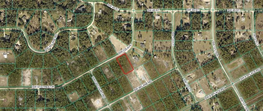 Discover the perfect opportunity to build your dream home or invest in the growing Ocala market. This vacant lot on 4701 SW 125TH AVE offers a peaceful setting with convenient access to nearby amenities, making it ideal for both residential development and long-term investment.

Surrounded by natural beauty and Florida’s signature landscape, the property provides a quiet, rural feel while still being just a short drive to shopping, dining, schools, and major roadways. Located in a rapidly developing area of Ocala, this lot presents excellent potential for future value appreciation.

Whether you're looking to build now or hold for the future, this parcel offers flexibility and opportunity. Don’t miss your chance to own land in one of Central Florida’s most desirable and expanding areas.