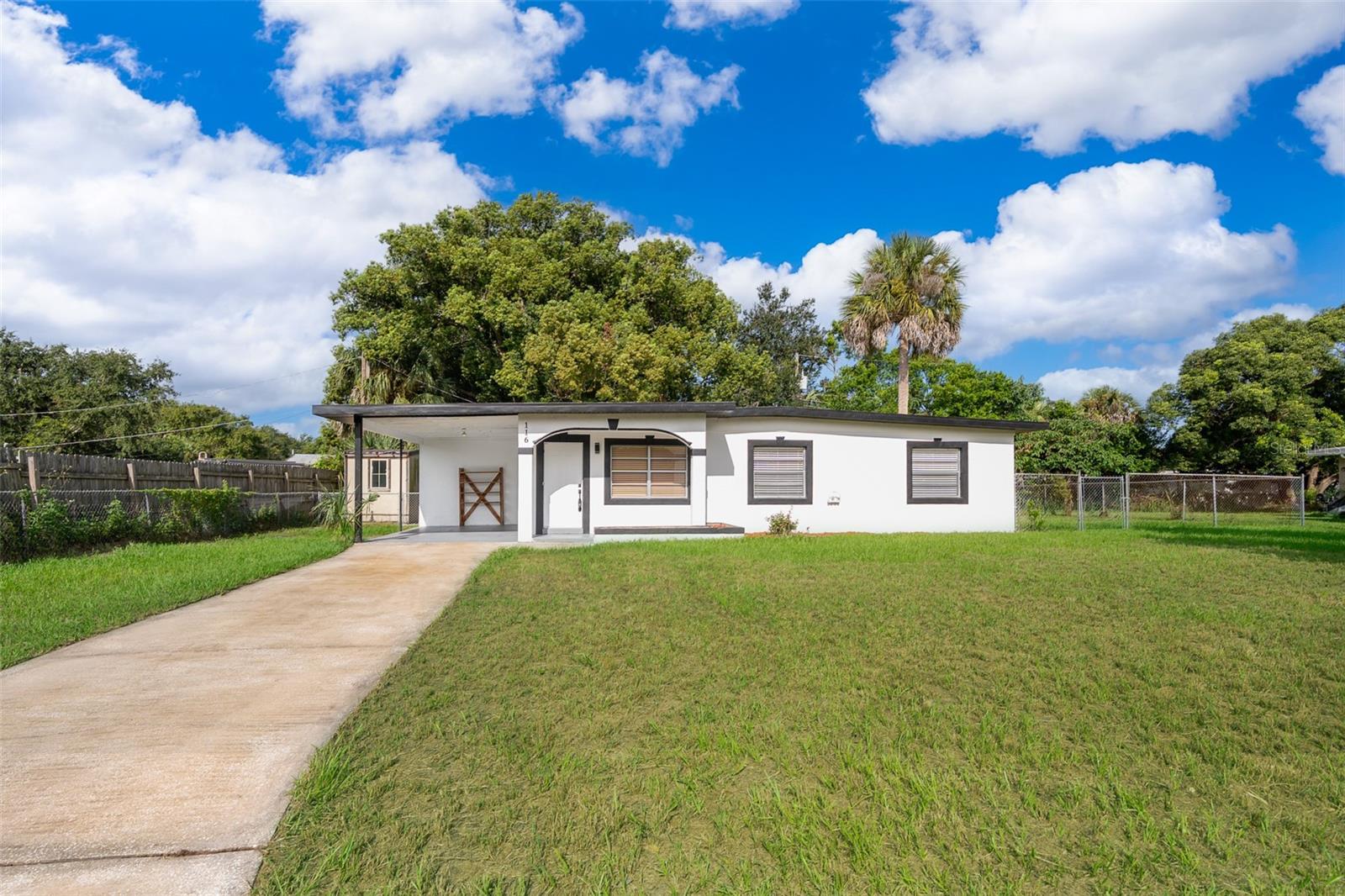WELCOME to this beautifully remodeled 3 bedroom, 2 bathroom home located in the heart of Sanford, Florida. This residence has been thoughtfully updated throughout, featuring a modern kitchen with sleek granite countertops, fully upgraded bathrooms, fresh interior and exterior paint, and new flooring for a truly move-in ready experience. Situated on a spacious lot with a large backyard, it offers plenty of room for outdoor entertaining, gardening, or simply relaxing in your private retreat.
Enjoy the benefits of a vibrant community that includes a park, tennis courts, basketball courts, and more. Perfectly positioned near popular dining options, major food chains, and local shops, this home offers both convenience and comfort. Whether you’re seeking a family-friendly environment or a central location close to everyday amenities, this property is a must-see.