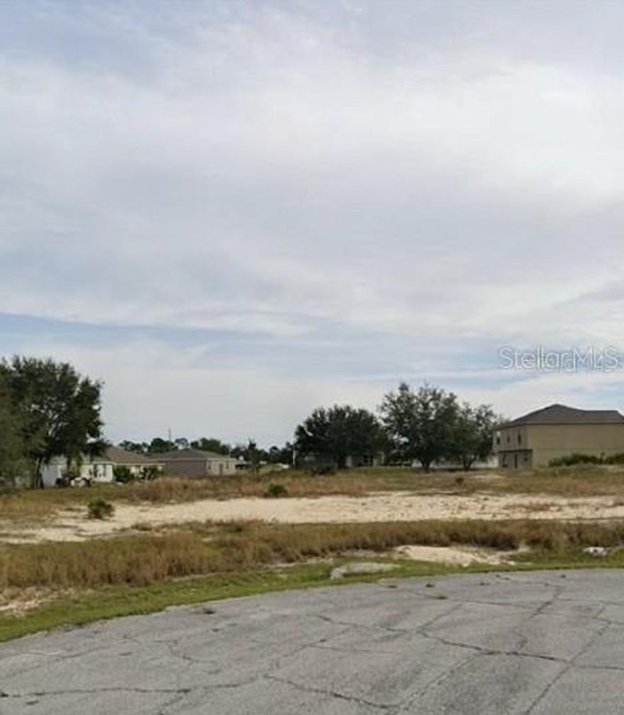 Buy now and hold, or build now! This HIGH & DRY 0.36-acre lot is located in the beautiful Villages of Poinciana. Ideally situated in Polk County, a short distance to Orlando, between **Lake Hatchineha and Lake Marion**, and close to golf, restaurants, medical facilities, and more.

The neighborhood offers excellent amenities, including a full-size basketball court, multiple pools, a fitness center, and an aquatic center—available for a minimal per-use fee or through membership options.

*Owner financing available with low down payment!*
**All measurements are approximate.**