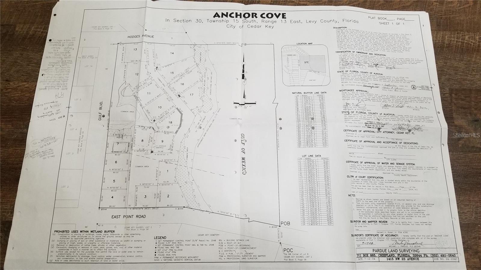 ANCHOR COVE - Land
