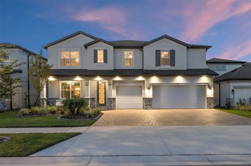$100,000 Price Reduction! Think you’ve seen custom homes? Think again. Imagine owning a home where every inch is designed not by a builder, but by an artisan. This is a one-of-a-kind residence where custom craftsmanship shines in every corner, trim, finishes, and details you won’t find in any builder-grade home. It offers style, scale, and serenity.

Featuring four bedrooms, a bonus room home theater, a designated office, double laundry rooms, and four bathrooms, with the primary suite on the first floor—this incredible home also boasts a stunning pool with panoramic preserve views, a three-car garage, and so much more, all within over 5,000 sq. ft. of living space (4,200+ heated sq. ft.).

Customized with crown molding and chair rail/wainscoting in every space. You’ll love the kitchen with soft-close cabinets and drawers, quartz waterfall-style countertops, a built-in oven, and tile flooring throughout. The living room features double screens so you can watch two games at once, while the rest of the family enjoys movie night upstairs. Notice the crystal chandeliers, custom closet shelving in the bedrooms, coffered ceilings, automatic Roman shades, and countless other thoughtful details. The home theater is upgraded with a 150-inch screen and built-in 7.1 surround sound with digital THX and subwoofer.

Step outside… the pool overlooks a peaceful pond, offering views as rare as the home itself. There’s an outdoor kitchen with a grill and a large screened-in lanai, perfect for enjoying the Florida sunset. This isn’t just a house—it’s a lifestyle upgrade.

The Whispering Oaks community has low fees and no CDD, only $94 a month for a gated community with a park and playground and located near great schools. 

Homes like this aren’t made—they’re crafted. And they almost never hit the market.

Located minutes from Overpass Rd./SR-75, for a quick ride restaurants and Downtown Tampa. This home is located in the Whispering Oaks Community, near the Publix Plaza at Innovation Spring and 2 minutes from the local Starbucks and Chick Fil-A. The HOA monthly fee is only $94 per month. The closest Elementary Schools are Innovation Preparatory Academy, Watergrass Elementary School & Wesley Chapel Elementary. The Kirkland K-8 Charter School is just a few blocks away The closest middle school is Thomas Weightnman Middle School. The nearest high schools are Kirkland Academy of Innovation High School and Wesley Chapel HS. This home is located about 10 minutes away from KRATE (the new outdoor mall), 35 minutes north of Downtown Tampa, 45 minutes from Tampa International Airport, and 90 minutes from Orlando and Walt Disney World theme parks.

Full list of upgrades available upon request. Video tour available on YouTube and all the social media platforms, search by address. Buyer Tours available 7 days a week. All Buyers must be accompanied by a Licensed Real Estate Agent and must show a copy of the Home Loan Pre-Approval or a Proof of Funds letter from teh bank, before confirming a tour. No bank account screenshots will be accepted.