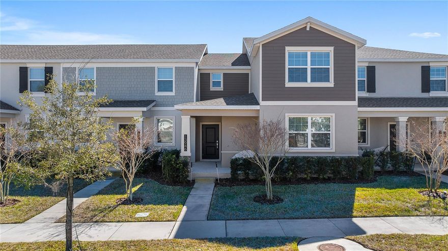 One or more photo(s) has been virtually staged. Like-New Townhome Only TWO years old 2023 at desirable Storey Grove! This exceptional 4-bedroom townhome
truly represents the top tier of townhome living. Featuring a primary suite on the first floor, this layout is both rare
and highly desirable. Enjoy a fully paved fenced private backyard with no lawn maintenance, perfect for low-
maintenance living. The home sits in a prime location with no front neighbors, offering open views and extra
privacy, plus convenient side parking. The community offers excellent amenities, and even better—top-rated
elementary and middle schools are located within the community! This is Winter Garden’s most sought-after
school district, ideal for families. Priced as the best value in the entire community, this 4-bedroom townhome is an
opportunity you don’t want to miss! Unbeatable location! Just minutes from Disney, major shopping centers, and
dining, with easy access to surrounding highways, making it effortless to get anywhere in Central Florida