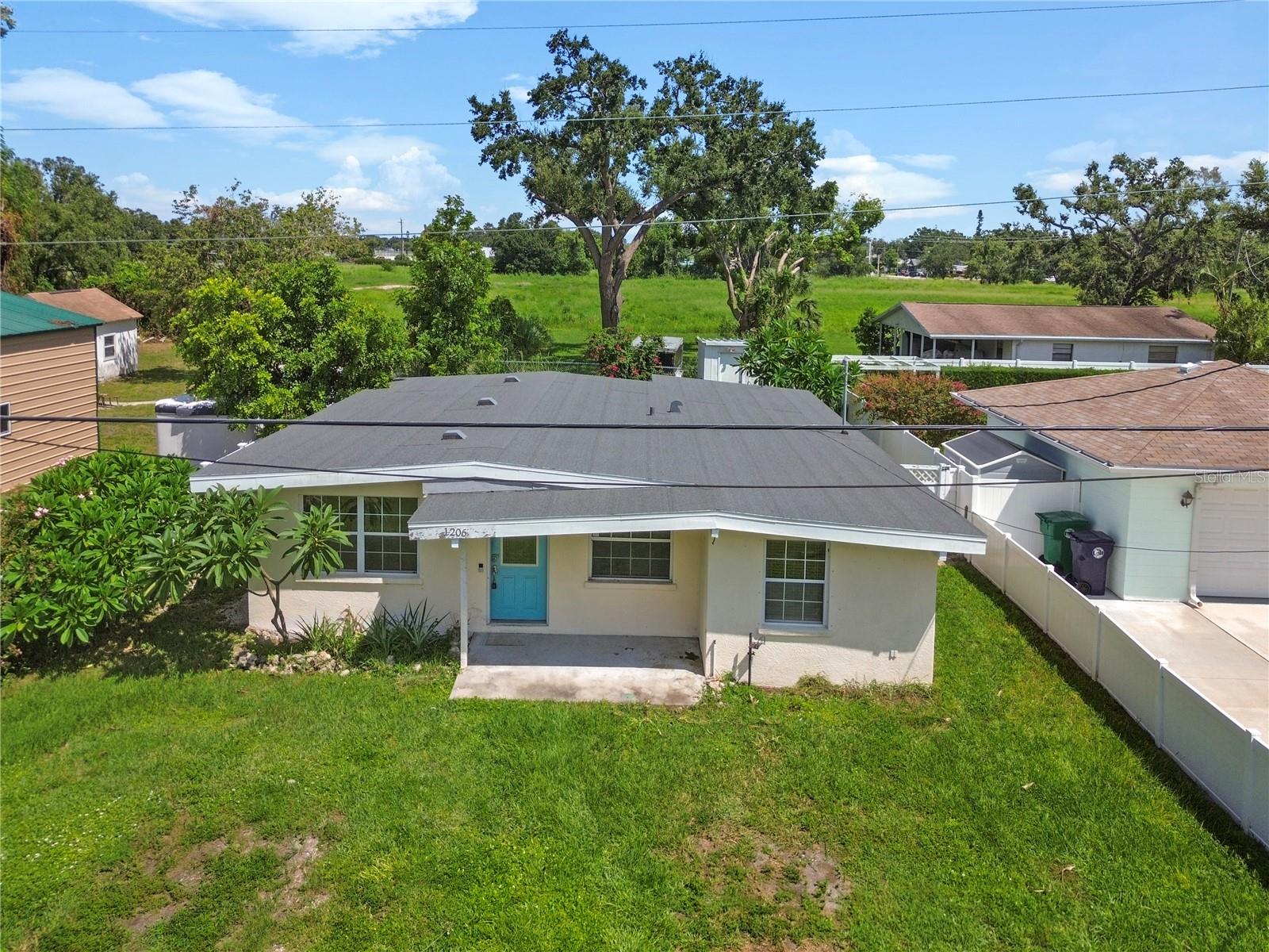 West Palmetto Winner. Perfect location. Walking distance to Sutton Park, The historic district of Palmetto, Riverside marina and restaurant area. Just a few minutes from Snead Island and Emerson Point Nature Preserve. Brand new Roof. 2 New AC's, New Tankless water heater. Great opportunity and pricing for a 3 bedroom, 2 bathroom BLOCK construction home with inside utility room. Tile and laminate flooring throughout. Split floor plan with volume ceilings. 2 full bathrooms. Access to the back yard that is completely fenced in. Shed out back with electric for added storage. . Fresh paint and some small to do items and this house is ready to go. Priced accordingly and ready to go.