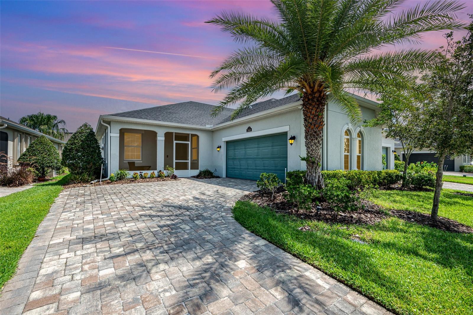 This Luxurious 2-bedroom, 2-bath property, with private office, is exquisitely built with all of the upgrades nestled in the heart of Viera's Loren Cove. Inside you will find a wonderfully open floor plan with 9' 4'' ceilings throughout, perfect for family gatherings and entertaining. The capacious Chef's Kitchen is stylishly equipped with a prep island, beautiful granite, solid wood cabinets, stainless steel appliances and ample storage. The contemporary living space is bursting with natural light and a flowing layout that is inviting and relaxing. Luxuriate in the vast Primary Suite that offers a collection of modern conveniences. The screened back patio is a great spot for morning coffee or afternoon glasses of wine. This home's exterior is entirely maintained by the HOA.
