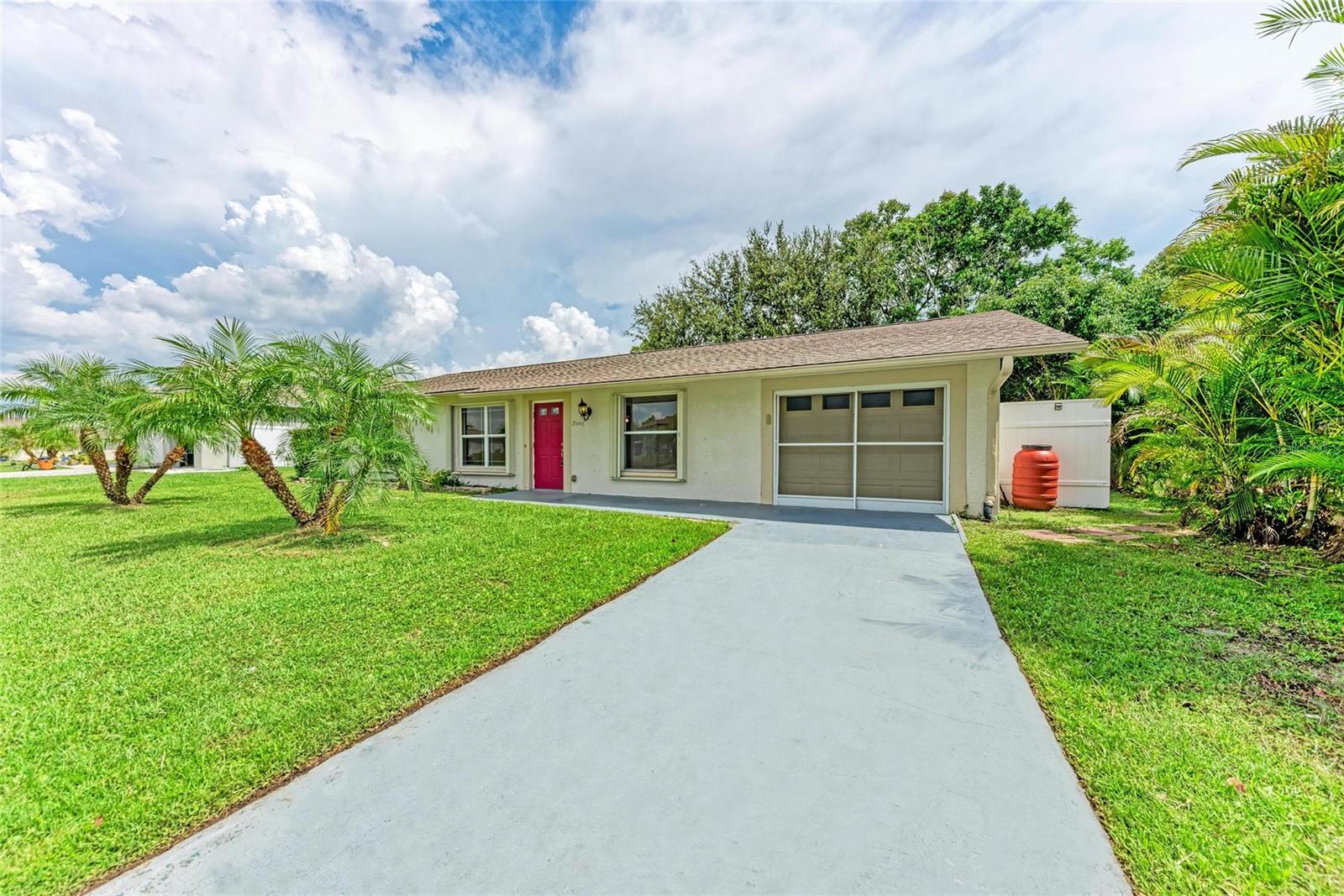 Charming, Updated Home in the Heart of Burnt Store Village – Public Utilities & Flood Zone X, and newer roof! Welcome to this beautifully updated 3-bedroom, 1.5-bath home located in Flood Zone X (most lenders do not require flood insurance) and connected to public utilities offering both peace of mind and long-term savings! Step inside to find modern tile flooring throughout, granite countertops, an updated kitchen with stainless steel appliances, and a roof that’s approximately two years old—blending comfort, style, and reliability. Whether you’re a first-time buyer, investor, or looking to downsize, you’ll appreciate the move-in-ready condition with room to make it your own. Burnt Store Village is a deed-restricted, family- and retiree-friendly community featuring over 13 miles of quiet, county-maintained streets—perfect for biking, walking, and soaking in the Florida lifestyle. The community park offers a scenic lake, walking paths, picnic spots, and a playground. Ideally located just 20 minutes from downtown Punta Gorda and 30 minutes from Fort Myers, with easy access to Burnt Store Marina’s public boat ramp, golf course, and waterfront dining. You’re also close to shopping, restaurants, award-winning fishing, and the stunning Gulf beaches. Don’t miss out on this charming home in a peaceful setting with unbeatable convenience—schedule your showing today!