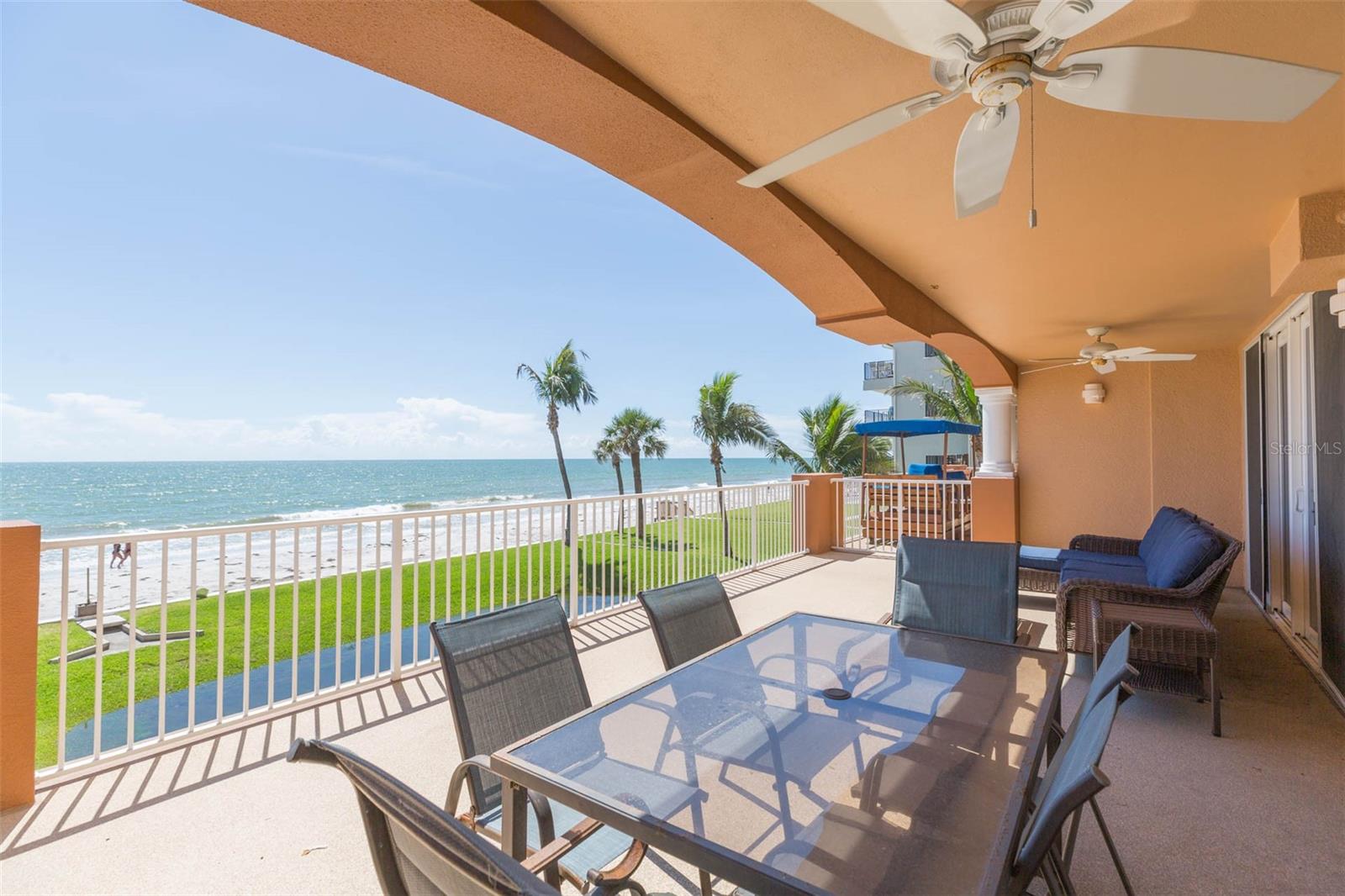 Experience the ultimate Gulf-front lifestyle in this luxurious residence at the exclusive La Contessa on Redington Beach. This condo offers 3-bedroom, 3-bath retreat spans over 2,318 sq. ft. plus an oversized balcony of 474 sq. ft. delivers an unmatched blend of comfort, elegance, and direct beachfront access.
From the moment you enter your private foyer, you’re greeted by wide-open living spaces framed by floor-to-ceiling glass, allowing natural light and breathtaking Gulf views to fill the home. The chefs kitchen flows seamlessly into the dining and living areas, creating the perfect environment for entertaining or unwinding by the ocean.
The expansive Gulf-front terrace provides a rare opportunity for indoor-outdoor living—step right onto the sand for morning walks or relax with a sunset cocktail just outside your door. The primary suite is a true sanctuary, offering panoramic water views, a spa-like bath, and generous closet space.
Included in the price is a private 1-car garage, and furnishings are negotiable, allowing you to move in and start living the coastal dream without delay. La Contessa offers resort-style amenities including two beachfront pools, a private fishing pier, and secure gated access, all in a quiet, boutique setting.
Located minutes from dining, shopping, and cultural attractions, this is more than a home—it’s a rare opportunity to own a piece of Florida’s Gulf Coast paradise.