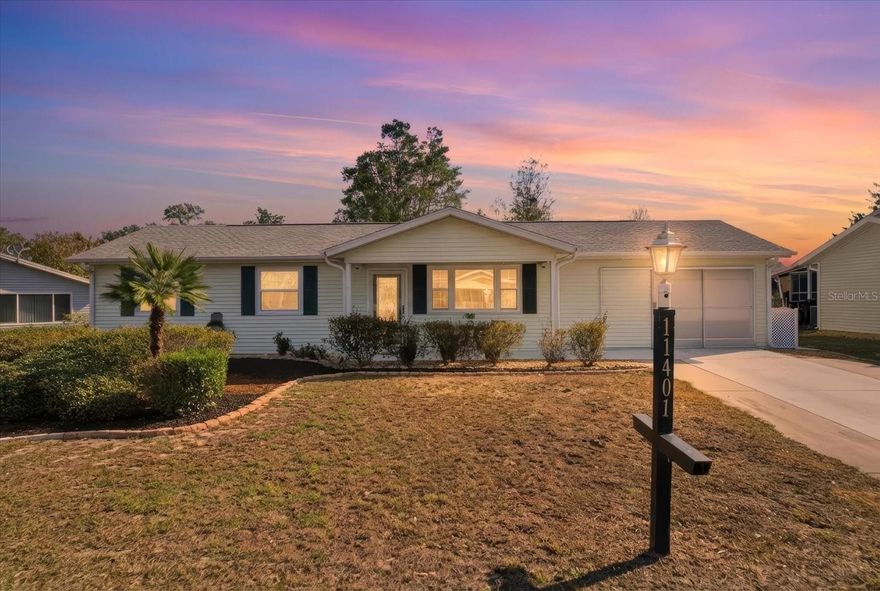 Welcome to this charming Savanah model home located in the desirable Oak Run community of Ocala, Florida. This well-maintained 2-bedroom, 2-bath residence offers a comfortable and functional layout, perfect for easy Florida living. The home features a freshly painted interior, creating a bright and inviting atmosphere throughout. Enjoy the benefits of attractive landscaping and a fenced yard, ideal for privacy, pets, or outdoor relaxation. The thoughtfully designed floor plan provides spacious living areas, comfortable bedrooms, and ample storage. Situated in a beautifully maintained community known for its convenient location and amenities, this home is move-in ready and waiting for its next owner. Don't miss the opportunity to enjoy peaceful living in one of Ocala's most sought-after 55+ communities.