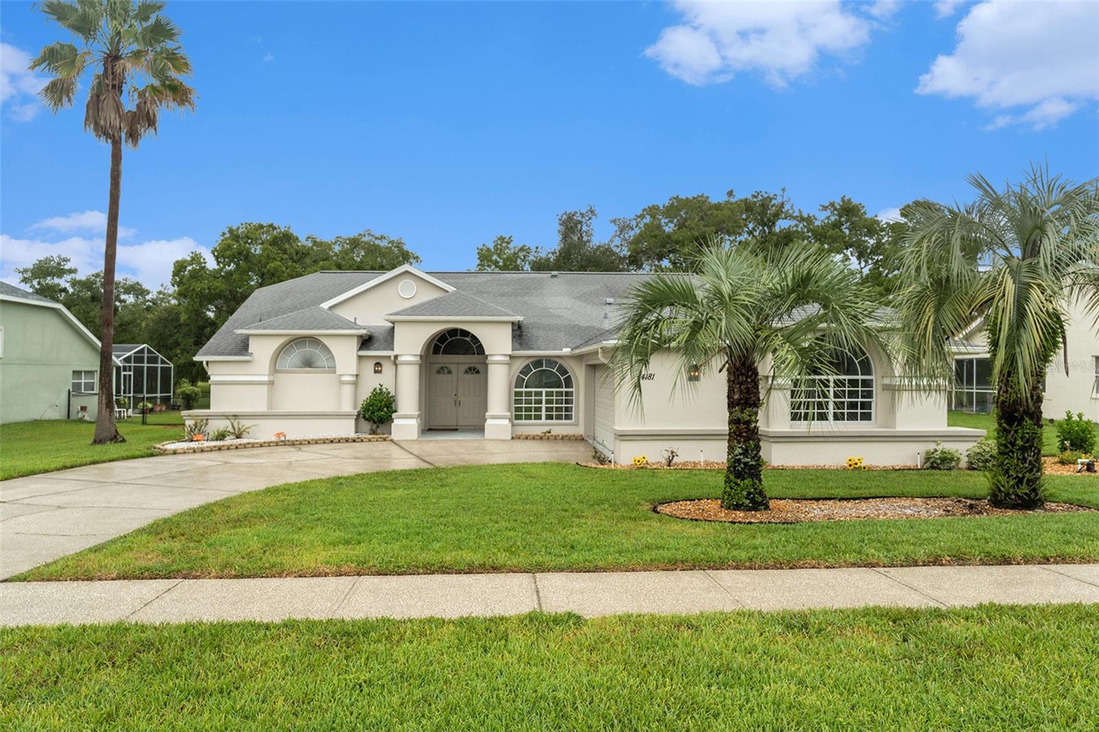 Welcome to your Florida retreat! This beautifully maintained 3-bedroom, 3-bathroom pool
home is tucked within the highly sought-after gated community of Pristine Place, perfectly
positioned on a spacious 0.3-acre lot with no rear neighbors for added privacy. From the
inviting curb appeal—complete with a long driveway and mature landscaping—to the serene
setting, this home is designed for both comfort and tranquility.
Inside, soaring ceilings and abundant natural light enhance the open layout, while laminate
flooring flows seamlessly throughout the living areas. The spacious kitchen is the heart of the
home, featuring stainless steel appliances, ample cabinetry, a breakfast nook, and bar seating—
perfect for casual dining or entertaining. A formal dining room adds sophistication for special
occasions.
Multiple sliding glass doors extend the living space outdoors to a covered, screened lanai with
ceiling fans, overlooking the sparkling private pool. An outdoor pool bath with shower makes
year-round Florida living effortless.
The primary suite is a peaceful sanctuary with direct pool access, abundant light, and a spainspired en-suite bath boasting a jetted tub, separate walk-in shower, dual vanities, and a large
walk-in closet. Secondary bedrooms are generously sized, and a dedicated laundry room adds
everyday convenience.
As a resident of Pristine Place, you’ll enjoy resort-style amenities, including a clubhouse, pool,
fitness center, tennis courts, playground, and more—all just moments from shopping, dining,
medical facilities, and major highways.
This home offers the perfect balance of privacy, space, and style. Schedule your private
showing today and experience the best of Florida living!