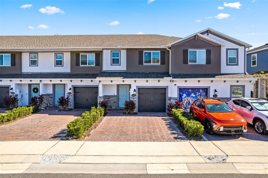Welcome to 3137 Riverboat Way, a beautifully maintained 2023-built townhome located in Oviedo’s desirable Towns at Tuskawilla Commons community. This 3-bedroom, 2.5-bath home offers modern construction, thoughtful design, and a low-maintenance lifestyle in a prime Seminole County location.

The interior features approximately 1,647 square feet of well-planned living space, including an open-concept main level ideal for everyday living and entertaining. The kitchen is equipped with 42” white cabinetry with crown molding, quartz countertops, stainless steel appliances, and a large center island, flowing seamlessly into the living and dining areas. Wood-look tile flooring enhances the main floor, and a convenient half bath is located downstairs.

Upstairs, you’ll find a versatile loft space perfect for a home office, media room, or flex area, along with a spacious owner’s suite featuring a walk-in closet and en-suite bath with dual vanities and a large walk-in shower. Two additional bedrooms, a full bath, and an upstairs laundry room complete the second level. A 1-car attached garage adds convenience and storage.

One of the standout features of this community is its solid concrete block construction with double concrete walls between neighboring units, providing exceptional sound insulation and privacy. This design results in a noticeably quieter living experience—an uncommon and highly desirable feature for townhome living.

Ideally situated in the Oviedo/Tuskawilla corridor, the home offers easy access to shopping, dining, and daily conveniences, as well as nearby recreational options such as the Cross Seminole Trail. The location also provides proximity to well-regarded Seminole County schools, including Tuskawilla Middle School.

The HOA supports a lock-and-leave lifestyle with maintained common areas, making this home an excellent option for buyers seeking newer construction, privacy, and convenience in one of Oviedo’s most sought-after areas.