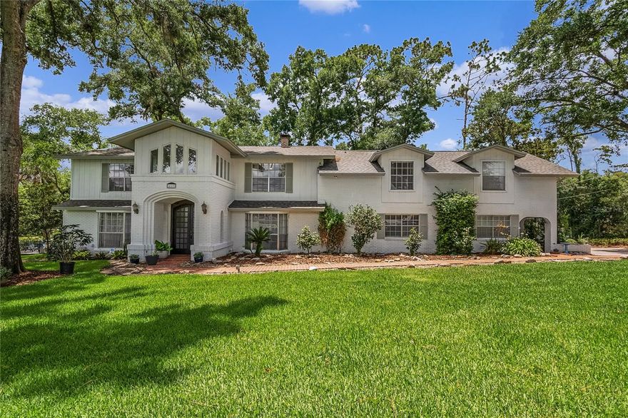 Come See this Remarkable Traditional 2-Story Home Sitting on Nearly Half Acre with Views of Rolling Hills Community Park. Step Through the Double Glass Front Doors into a Foyer Entrance Highlighted by a Vaulted Ceiling. The Open Layout of the Family Room/Dining Room/Kitchen Creates a Perfect Space for Gatherings. The Updated Kitchen Features White Cabinetry, Oversized Island with Stunning Marble Counter Top, and Stainless Appliances including a Commercial-Sized Refrigerator, Range, Range Hood, Dishwasher and Wine Cooler. A Pass-Through Window Connecting the Kitchen to the Sunroom Adds to the Ease for Outdoor Entertaining. A Downstairs Office with Murphy Bed Offers Flexibility for Overnight Guests with an Updated Full Bath Just Steps Away. For Quieter Evenings there is a Living Room with a Decorative Fireplace. The Primary Suite Upstairs with a Lovely View Overlooking the Park and an En-Suite Bath Showcasing a Large Shower with Double Shower Heads, Double Vanities, Private Water Closet and a Walk In Closet with Closet Organizer. Additional Two Bedrooms and an Updated Full Hall Bath Upstairs. A Unique Feature of the Home is the In-Law Suite Above the Garage Accessed off the Billiard Room on Right Side of Home. The Versatile Space Includes a Living Space, Full Bedroom with Walk In Closet and Full Bathroom Offering Endless Possibilities. Attic Storage for Additional Storage Needs. Spacious Downstairs Laundry Room Boasts Additional Storage Space and Access to the Backyard. A 2 Car Side Entry Garage that's EV Ready with Door Openers and More Storage Space. Sliding Doors Off Kitchen Open to Sunroom/Exercise Room. Enjoy the Privacy of Your Backyard with Multiple Sitting Areas - Covered Brick Patio, Screened in Patio, Pergola Covered Dining Area and Firepit Area to Enjoy Evening Entertaining Overlooking the Yard. Conveniently Located with Easy Access to Major Thoroughfares, Shopping and Entertainment, this Home is a Rare Find. Schedule Your Visit Today!