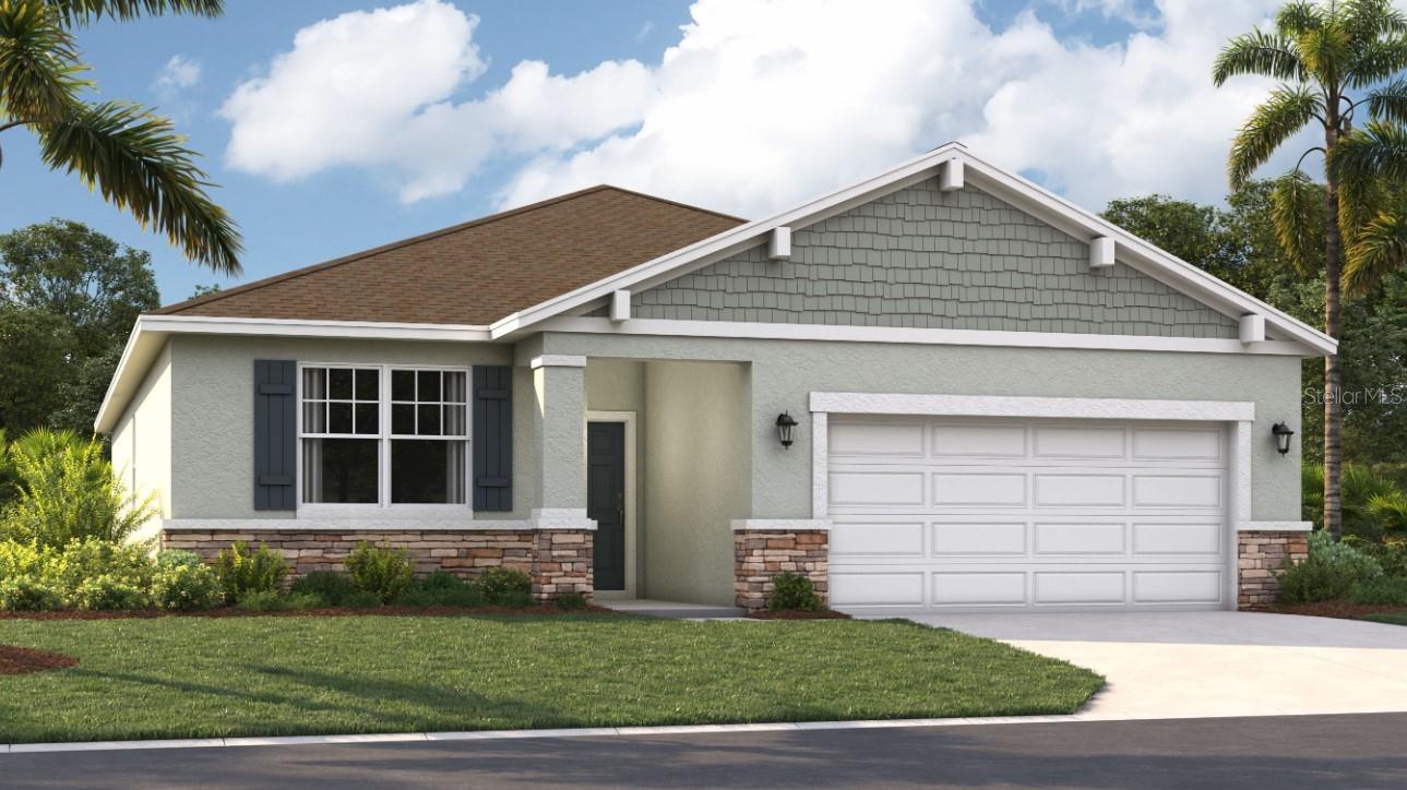 One or more photo(s) has been virtually staged. Under Construction. Stanley Martin presents affordable single-family homes at the Village at Windsor Reserve in Eagle Lake, Florida: an ideal combination of affordable living and an exceptional location near Highway 17, Lake McLeod, and Eagle Lake. Just six kilometers from vibrant downtown Winter Haven and a 15-minute drive from Legoland, this community offers easy access to Orlando attractions in less than an hour. Outdoor enthusiasts can enjoy options such as boating, kayaking, and fishing on the Polk County Chain of Lakes.
The Seaton is the perfect single-family home for every buyer. Step out your front door or two-car garage into a bright and spacious living area with an open kitchen overlooking the great room, with access to a large covered lanai for those who enjoy outdoor activities or entertaining! This ideal layout features four bedrooms, three bathrooms, a laundry room, and more. The secluded master suite has all the privacy you need; dual sinks, a large closet, and extra linen storage make it seem like nothing else matters except comfort and relaxation. Get ready to settle down somewhere special—come discover why this new construction could be just what you've been looking for!