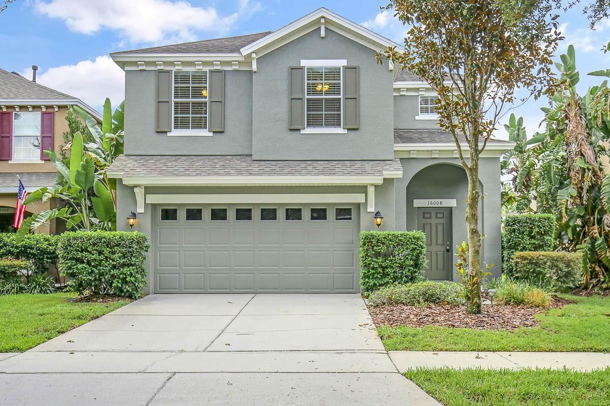 This inviting 4 bedroom, 2.5 bath home in FishHawk’s desirable Starling neighborhood is spacious and offers generously sized rooms. Enter the home through the tiled entry way leading past the garage valet station and half bath, to the expansive loving room. The home’s immaculate first floor is tiled throughout and full of natural light. Overlooking the living area, the kitchen boasts wood cabinets, black granite countertops, a sizable walk-in pantry, and all stainless steel appliances, and a large center prep island/ breakfast bar. Adjacent to the kitchen, the breakfast nook connects to the covered patio through sliding glass doors, which overlooks the large backyard. A unique utility closet in the backyard is great for extra storage. The second floor spacious master suite has a fully upgraded en suite bathroom with dual sink granite vanity, garden tub with upgraded tile surround, private water closet, and separate shower enclosure. You’ll have plenty of space for your wardrobe in the huge double closet. The home’s 4 sizable bedrooms are all located upstairs and boast ceiling fans and plush carpeting. The second full bath can also be found upstairs, complete with wood cabinets, granite vanity, and tiled tub/shower surround. Enjoy the extra convenience of the upstairs laundry room making laundry days a breeze. Complete lawn maintenance, including mowing, shrub pruning, irrigation system service, turf, and plant fertilization and plant pest control are included in rent services saving you time and money! NOTE: Additional $59/mo. Resident Benefits Package is required and includes a host of time and money-saving perks, including monthly air filter delivery, concierge utility setup, on-time rent rewards, $1M identity fraud protection, credit building, online maintenance and rent payment portal, one lockout service, and one late-rent pass. Renters Liability Insurance Required. Call to learn more about our Resident Benefits Package.