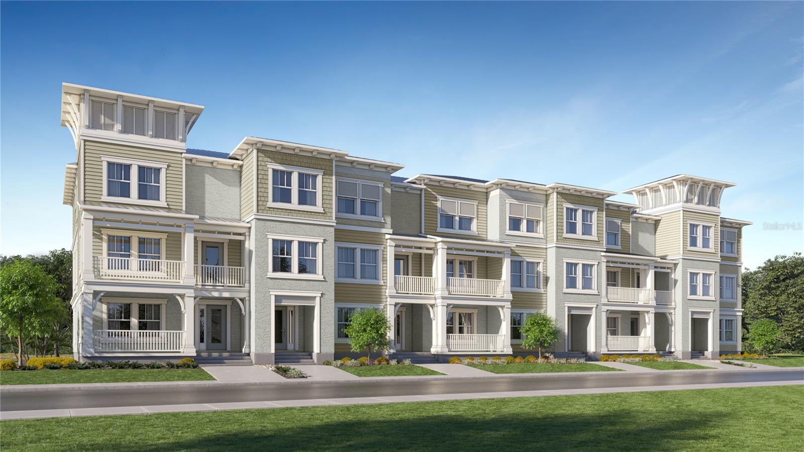 BRAND NEW HOME!!! This three-story townhome thoughtfully optimizes space with a first-level guest bedroom that can double as an office. The second level offers an open design among the dining room and living room, with a well-equipped kitchen in between. The third floor includes two spacious owner’s suites and a versatile loft that can serve as a home gym or media room. The Townes at Arbors at Wiregrass is a new community offering luxury townhomes for sale within the beautiful Estancia masterplan in Wesley Chapel, FL. Prices, dimensions and features may vary and are subject to change. Photos are for illustrative purposes only.