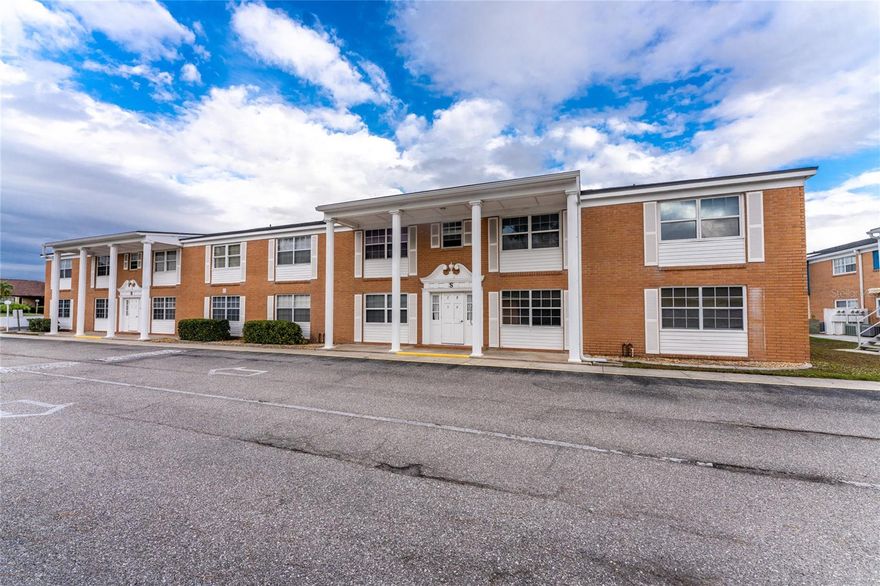 Wonderful remodeled 2 bed/2 bath condo in the 55+ community of Maria Manor.  Fully furnished and move-in ready.  Luxury vinyl plank flooring and new furnishings make it shine. This second floor condo overlooking the heated pool can be used for your Florida get-away or as your full-time residence.  Friendly community, many social functions and activities. In addition to Carport #12, another parking space is included. Don't delay, secure your retreat right away!