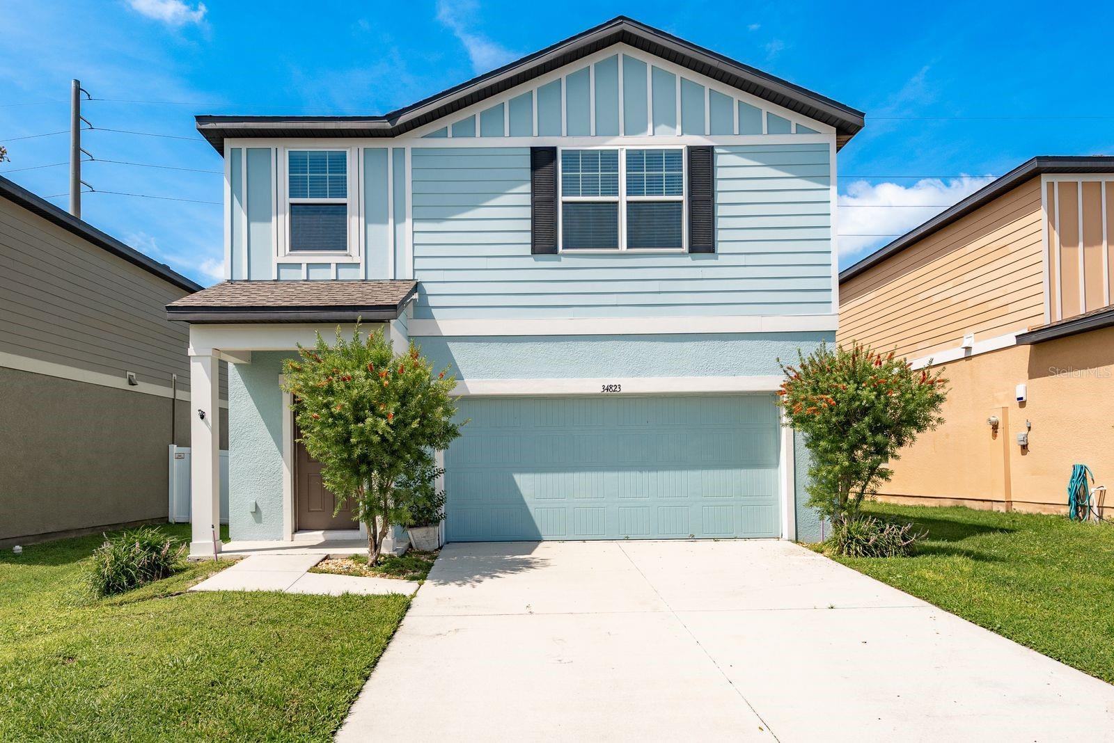 Set within idyllic Hidden Oaks, a community known for its peaceful setting, excellent amenities, and commuter-friendly location, this 3-bedroom, 2.5-bathroom home welcomes you with comfort, convenience, and thoughtful design.
Built in 2021, this newer construction home offers a fresh, modern feel with a layout that’s functional for both everyday living and entertaining. The open-concept first floor makes daily life a breeze, featuring a spacious living room, dining area, and kitchen combo that flows through sliding glass doors into an expansive, fully fenced backyard.
The kitchen is as practical as it is stylish, with dark wood cabinetry, granite countertops, stainless steel appliances, a center island, closet pantry, and direct access to the garage for added convenience. Wood-look vinyl flooring flows through the entry, kitchen, and baths, while the living room and upstairs bedrooms are comfortably carpeted. A convenient half bath completes the main floor.
Upstairs, a large loft space offers flexibility for a home office, media area, or playroom. The primary suite features a spacious walk-in closet and a private en suite bath with a long vanity and tub/shower combo. Two additional bedrooms, a full guest bathroom, and an upstairs laundry room complete the second floor, making daily routines easy and efficient.
Enjoy the many perks of life in Hidden Oaks, a beautifully maintained community offering a pool, cabana, playground, and dog park. Located just minutes from top-rated schools, parks, golf courses, shopping, and dining, with quick access to SR 54, Hwy 301, and I-75, this home is ideal for those looking to stay connected while enjoying a peaceful neighborhood lifestyle.
Come experience the comfort, convenience, and sense of community this home has to offer—you may just find it’s the perfect fit!