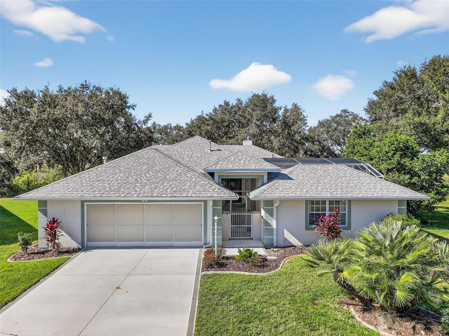 Welcome to this expanded Duke model in the highly desirable 55+ community of Royal Highlands—a home that truly has it all. Perfectly situated on a large cul-de-sac conservation lot, this residence offers both privacy and a sense of retreat. 

Step into the welcoming courtyard and discover your enclosed lanai and sparkling pool with a generous 6-foot depth at the center. Just off the pool, a private Casita serves as an ideal third bedroom, guest suite, or in-law retreat. Inside, a spacious foyer opens to a stunning 22x18 great room with a cozy gas fireplace, creating a central gathering space filled with warmth and charm. A formal dining room provides the perfect setting for entertaining, while the kitchen features tile floors, granite countertops and a cheerful breakfast nook overlooking the pool.

The owner’s suite is a true retreat, showcasing floor-to-ceiling windows with serene conservation views, a walk-in closet, and a spa-like bath with dual sinks, a jetted tub, and a separate shower. Additional highlights include a generously sized guest bedroom and bath, a large inside utility room (ideal for crafts or hobbies), and an office/flex space that can adapt to your lifestyle. The oversized 25x20 garage offers abundant space for two cars, a golf cart, or a workshop. Thoughtful extras include two water heaters (gas and electric), ample storage throughout, and a brand-new roof and fully paid-off solar panels—keeping electric bills low and energy efficiency high.

With its spacious floorplan, flexible living spaces, and desirable location, this home is an opportunity not to be missed.

?? Schedule your private showing today and experience all that this exceptional property has to offer! Royal Highlands is a premier, resident-owned community offering two pools (indoor & outdoor), an 18-hole golf course, restaurant, pro shop, tennis & pickleball, softball, billiards, fitness center, and a grand recreation hall for concerts, plays, and social events. HOA fee includes cable, internet, and secure RV/boat storage.