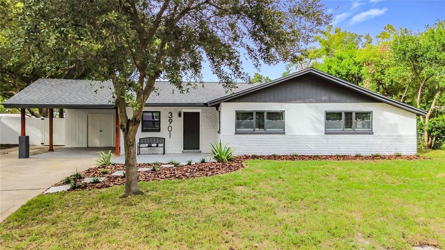 Location, Style, and Comfort in the Heart of Audubon Park!
Welcome to Audubon Park, one of Orlando’s most desirable and vibrant communities! Discover this beautiful 3-bedroom, 2-bath home perfectly situated near Baldwin Park, offering easy access to major highways, avenues, top-rated restaurants, shops, and popular attractions. This move-in ready home has been freshly painted inside and out and features luxury vinyl flooring throughout, combining modern style with easy maintenance. The home welcomes you with charming and well-maintained front landscaping, creating a warm invitation from the moment you arrive. Inside, you’ll find a stunning modern kitchen with quartz countertops, elegant cabinetry, and stainless steel appliances — perfect for cooking enthusiasts and entertainers alike. A spacious family room provides the ideal gathering space, complemented by an additional area that could serve as a home office, reading nook, or craft room, adding even more versatility to the property. The primary suite offers a private retreat with a spacious walk-in closet and a luxurious bathroom featuring illuminated mirrors and elegant tile flooring, creating a contemporary ambiance. The roof was replaced in 2021, providing peace of mind and energy efficiency. Outside, the backyard includes a shed for extra storage, plus additional storage space in the carport for convenience. We have furnished some areas of the house to help you envision yourself in your new home. Don’t miss the opportunity to live in Audubon Park, where residential charm meets urban convenience. Come see it today — and fall in love with your next home!
