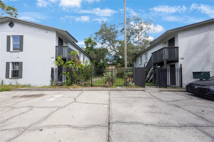 Other addresses included are 1508 E 127th and 1510 E 127th Ave. Three Separate Buildings Next to Each other being Sold Together. Consisting of 2 Quadplexes and 1 Triplex totaling 11 units. Each Quadplex has Four 2-bedroom/ 1-bathroom Units. The Triplex has Two 2-bedroom/ 1 and half bathroom units and One 2-bedroom/ 1 bathroom. The triplex units have an upstairs and downstairs. Current Rent Roll: $13,149 with one unit vacant in the triplex; Each building has one water meter, and Tenants pay Electric. All Apartments have Central A/c and their own unit. These are in the heart of Tampa’s University Square. Ideal for rental income, live-in investors, or group ownership. Generous lot size offering ample space around all the buildings. They all-share courtyard space and have backyard areas as well as plenty of parking available. Only 8 minutes to USF Tampa; excellent proximity to shopping, and dining. Quick access to E. Fletcher, major roads, public amenities and green space.