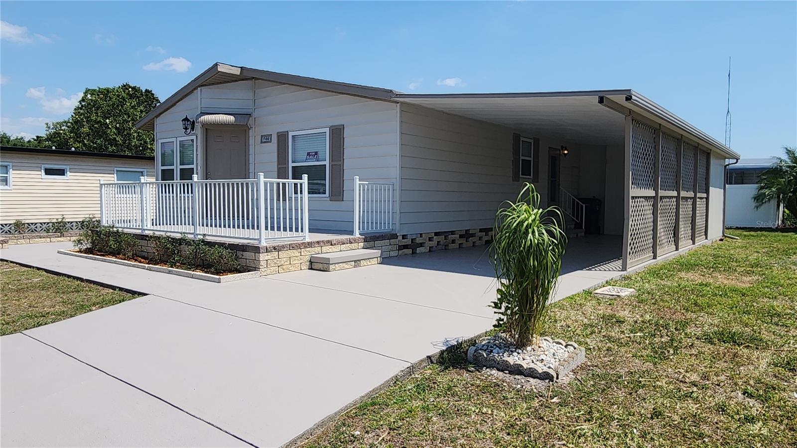* Bring your offers!!* Beautifully refurbished double wide mobile home in the friendly, over 55 park of WestWinds Estates. NO LOT RENT! New Roof, New HVAC, New Water Heater! You own the land. This property has all new windows, flooring, appliances, bathroom vanities, remote control ceiling fans and led lighting, interior doors and front door, all wood trim, fresh paint inside and out, and front porch railing. The HOA fee of $285.00 includes water (both fresh and reclaimed), sewer, lawn maintenance, cable, internet, and all amenities of the park. Well over $300.00 in benefits! This is a must see if you are looking for a seasonal or retirement home in a friendly well-maintained park where you will feel safe and welcome