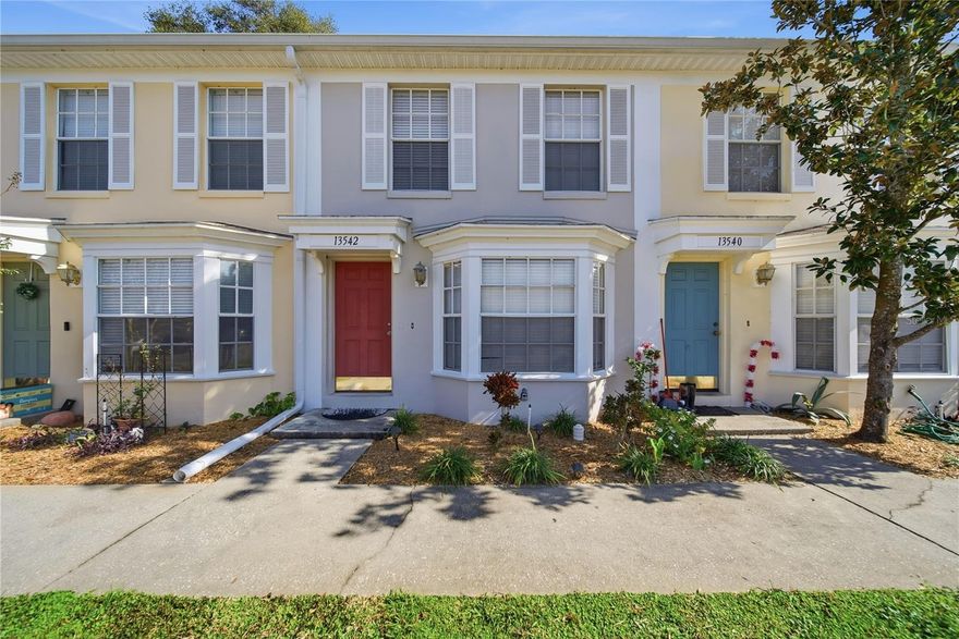 This inviting 2-bedroom, 1.5-bath townhouse offers comfort, space, and a convenient location in the heart of Dade City, just steps from Pasco Elementary School and Pasco High School.The first floor features a bright, open layout with a spacious living area highlighted by a large bay window that fills the space with natural light. The kitchen offers a functional open design with wood cabinets, a pantry closet, and a nearby laundry area equipped with a new washer and dryer. A half bathroom on the main level adds everyday convenience.Upstairs, both bedrooms are generously sized with ample closet space and laminate flooring throughout. The downstairs area features ceramic tile and laminate flooring, making maintenance easy and stylish.Enjoy outdoor living in your own fenced backyard, perfect for relaxing or entertaining. Residents also have access to a large community pool for leisure and recreation.Ideally located near US-98, this home provides quick access to shopping, dining, and local amenities.