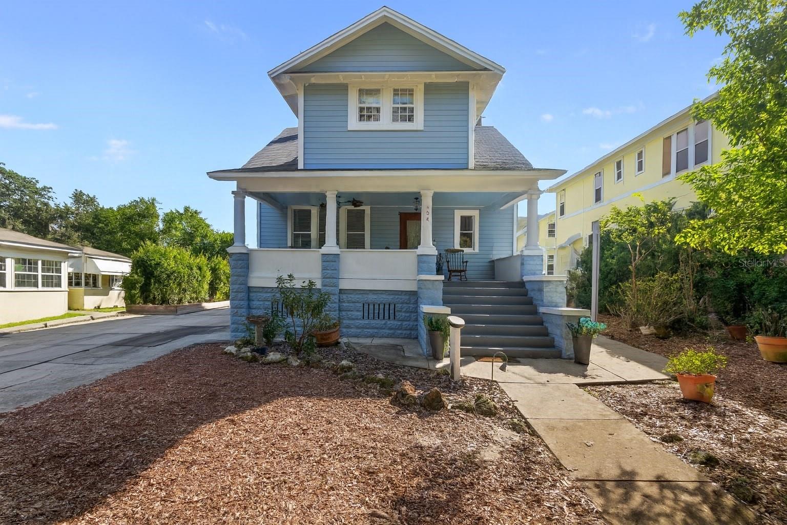Step into the heart of Mount Dora with this stunning 1912-built duplex-style property — just steps from the vibrant downtown scene, renowned festivals, lakefront, and charming shops and eateries. With 4 bedrooms, 3 bathrooms, and over 2,000 sq ft of updated living space, this home offers flexible living for multigenerational families or a rare short-term rental opportunity.
Two separate entrances create ideal options for income generation or guest privacy, while recent upgrades to bathrooms and fixtures enhance the home’s comfort and appeal. Enjoy mornings on the covered front porch and evenings exploring the walkable, historic neighborhood.
Furnishings convey, making this turnkey for investors or lifestyle buyers seeking a weekend getaway or income-producing property. Whether you're an Airbnb host, investor, or looking for a unique multi-unit primary home — this one delivers.