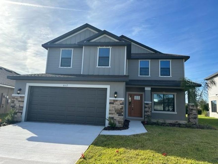 Under Construction. UNDER CONSTRUCTION - In the beautiful community of Aviary At Rutland Ranch, this is the Model 2705! This home offers 5 bedrooms and 3.5 baths, 5 ¼” baseboards, 5 panel doors for every room, brushed nickel cabinet knobs, as well as ceramic tile throughout the living and wet areas. The master bath is equipped with double vanity sinks. The kitchen boasts 36" upper custom wood cabinets with crown molding, Granite counter tops - perfect for entertaining guests and family! This home includes a glass-top range, dishwasher, and microwave, as well as a 15 SEER air conditioner! Pest free living with your built-in pest control system we include in every home! All our Homes come with Adams Homes legendary building quality, attention to detail, and outstanding customer service. Call today for an appointment and let's make this home your New Dream Home!