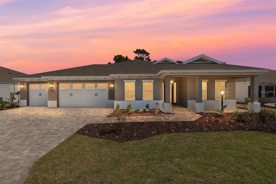 Welcome to Long Leaf Ridge, where this beautifully designed Arlington model offers space, privacy, and elevated style in a peaceful setting.

This new construction home features 3 bedrooms, 3 full baths, and a spacious 3-car garage with dedicated workshop space—perfect for hobbies, storage, or projects. The open-concept layout centers around a bright and inviting great room that flows seamlessly into the breakfast area and kitchen, creating an ideal space for both everyday living and entertaining.

Tray ceilings add a touch of elegance and architectural detail, enhancing the home’s airy feel. The kitchen is thoughtfully positioned with ample cabinetry and workspace, making it both functional and welcoming.

The primary suite provides a comfortable retreat with a well-appointed en-suite bath, while the additional bedrooms and baths offer flexibility for guests or family. A dedicated laundry suite adds convenience to daily living.

Step outside and enjoy the added privacy of having no rear neighbors—perfect for relaxing or creating your own outdoor oasis.

With its smart layout, desirable features, and tranquil location in Long Leaf Ridge, this Arlington model is the perfect place to call home.