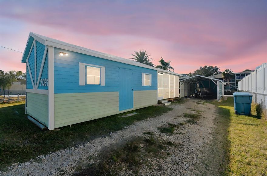 Experience true Florida waterfront living in this beautifully updated 2-bedroom, 2-bath home with direct, unobstructed access to the open Gulf! Set along the scenic Weeki Wachee River, this property offers effortless boating to the Gulf, the spring head, Hospital Hole and Rogers Park—featuring a sandy beach, public boat ramp with parking, and regular manatee sightings. The interior has been thoughtfully updated with vinyl flooring throughout and a welcoming kitchen complete with stone countertops and new appliances, creating a bright and functional space for everyday living and entertaining. New roof in 2022 & mini-split AC units are new... Step outside to enjoy a new composite floating dock with convenient kayak storage beneath the back porch, making it easy to get on the water at a moment’s notice. The turf back porch and cozy backyard provide the perfect setting to unwind at sunset or fire up the grill after a day of boating, fishing, or paddling. An added highlight is the converted shed, offering a versatile in-law suite or rental studio. This charming space includes a kitchenette, full bathroom, 2-in-1 washer and dryer, and a comfortable combined living and sleeping area—perfect for guests, extended family, or supplemental income. Just minutes by boat to the Upper Deck riverfront restaurant and a short drive to Weeki Wachee Springs State Park and Buccaneer Bay, known for the iconic mermaid show and water park. A rare opportunity to own a move-in-ready riverfront escape with exceptional outdoor and guest accommodations!