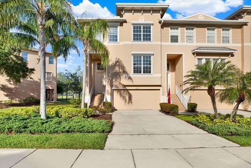 One or more photo(s) has been virtually staged. Beautifully maintained Seminole Isle townhome with pond and fountain view, generous living space, and an oversized 2-car garage. Desirable end unit. This spacious 3-bedroom, 2.5-bath home offers 2,090 heated square feet with an open living/dining layout, and a screened upper lanai overlooking the pond. The kitchen features an eat-in area, ample cabinet space, and included appliances. The primary suite offers a spacious 14’ x 18’ bedroom, walk-in closet, and private bath. Additional highlights include inside laundry, a first-floor patio, extra garage storage, and substantial storm protection: electric hurricane shutters on most windows, two hurricane-impact windows, and a Storm Smart Kevlar hurricane roll-down screen for the screened lanai/sliding doors, all with smart app-enabled powered controls for remote operation. 

Seminole Isle is a gated community with clubhouse, pool, fitness center, tennis/pickleball courts, sidewalks, and kayak launch access to the bayou. Conveniently located near Lake Seminole Park, shopping, dining, Gulf beaches, and major commuting routes.