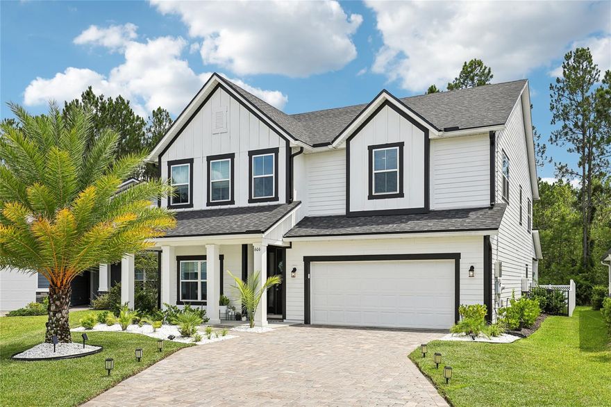 Welcome home to this beautifully maintained 5-bedr, 4-bath home that perfectly blends luxury, comfort, and functionality. From exquisite interior design to a spectacular outdoor living space, this residence offers something for everyone. Step inside to find elegant finishes and custom touches throughout, including built-in office with rich, custom cabinetry—ideal for working or learning from home. Main level features a shiplap fireplace wall, private guest suite with a full bath, perfect for visitors or multigenerational living. Upstairs, the spacious master suite is a true retreat, complete with a spa-like ensuite bath and generous walk-in closet. A large bonus theater room provides the ultimate movie-night experience for the whole family. Enjoy cooking and entertaining year-round in the fully equipped outdoor kitchen, overlooking the expansive, fully fenced backyard that backs onto a peaceful preserve—offering privacy and scenic views. Rosewood Plan w/bonus