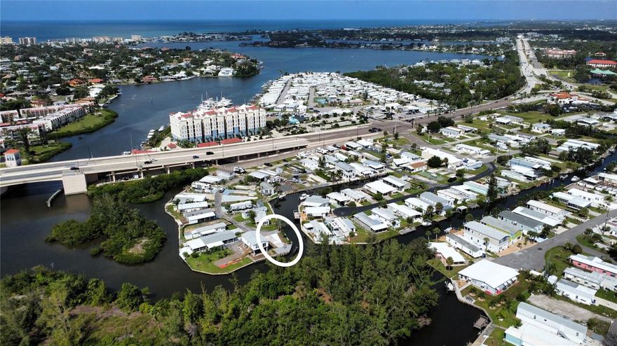 WELCOME TO PARADISE. Mobile home lot with an excellent view on 2 deep water canals with southern view. New sea wall. Boat duck. Take your boat to the Gulf of Mexico within few minutes. Cleared lot ready to build your dream mobile home. It can be a double wide with plenty of room. Community is 55+. Few minutes to restaurants, downtown Venice, theatre and the beach. with low HOA fees you will have plenty of $ left over to spent. You are also close to golf courses, parks that have tennis, pickleball, basketball, baseball and everything you can think of. 
SO, WHAT ARE YOU WAITING FOR?