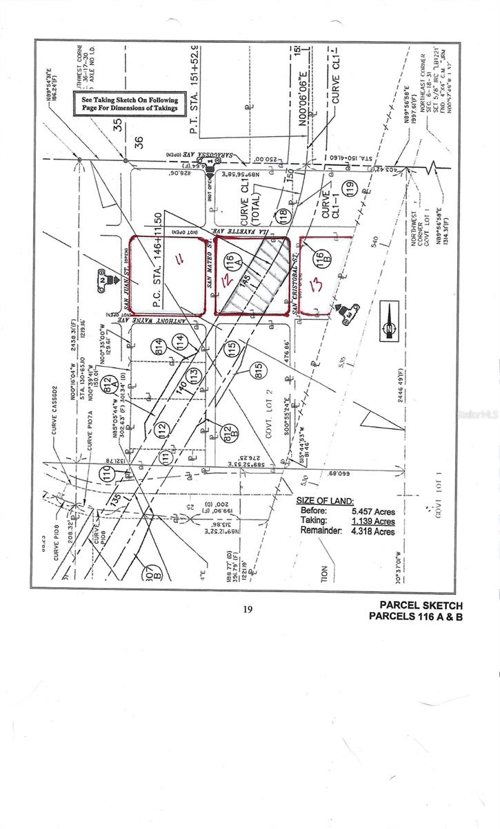 This vacant property consists of 3 blocks, 11, 12 and 13, and is approximately 4.25 acres There is a county right of way running through block 12, which, according to the County of Volusia was originally planned as an I-4 frontage road, however this project is no longer on the future development plan. Owners of the property are allowed the use of and passage across this property, however, at this time no permanent structures can be built on the right of way. It is advised that buyer and agent talk with the county and also obtain a survey.
According to the county, “The right of way is County of Volusia owned land. A County right of way permit is required prior to placing, installing or adjusting any hardscape improvement, driveway or above/below ground utilities (Sec 94.1 and Sec 72.691 Code of Ordinances / County of Volusia) within the County right of way. The public’s access to the right of way cannot be restricted by installed or man-made improvements.”