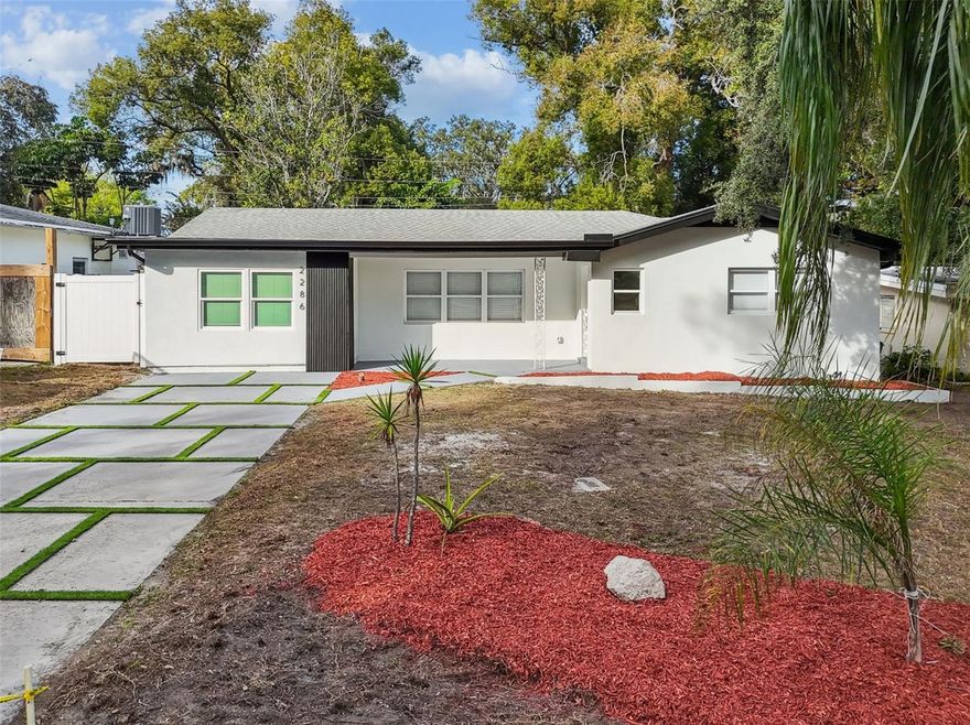 Beautifully remodeled 4-bedroom, 2-bath home in a very convenient location!  Located approximately one mile from Gulf-to-Bay Blvd (Courtney Campbell Causeway) and US-19, and just 6.5 miles from Clearwater Beach (and NOT in a flood zone), this home offers easy access to beaches, shopping, dining, and major commuter routes.
Inside, you’ll find spacious, open living areas and a desirable split-bedroom floor plan. The oversized primary suite provides a true retreat, while three additional bedrooms offer plenty of space for family, guests, or a home office. 
The brand-new kitchen is a standout, featuring all-new appliances, waterfall quartz countertops, a large center island, an undermount farmhouse-style sink, and a reverse-osmosis water filtration system. The kitchen flows seamlessly into the living and dining areas—perfect for entertaining or everyday living. 
Both bathrooms have been fully remodeled and feature double vanities and stylish glass-enclosed showers. Major updates include fully updated plumbing and electrical, a whole-house generator hookup, and recently replaced insulation for improved energy efficiency.  This home also features washer/dryer hookups in a laundry room next to the kitchen. 
Outside, enjoy a nicely sized lot with a fully fenced backyard featuring a white vinyl privacy fence. A new 4 point inspection report is available. This home is truly move-in ready and waiting for its next owner to enjoy. Schedule your showing today!