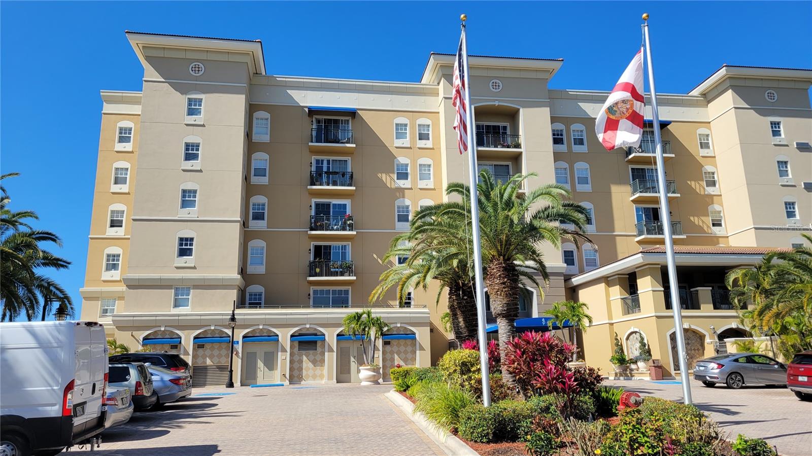 ANNUAL, UNFURNISHED downtown Sarasota! Broadway Promenade is a 187 unit, luxury condo development that you will love to call home. This spacious 2 bedroom, 2 bathroom condo, on the 2nd floor, has views overlooking the front of the building and you can see Pioneer Park. This unit has been beautifully renovated. The kitchen has new solid wooden cabinetry topped with slab granite counters, stainless steel appliances, breakfast bar and pantry. There is a balcony off the living room that is by FAR the largest in the building and a great outdoor living and entertaining space. The flooring is all solid surface, wood looking tile so NO CARPETING. The amenity package is first rate and begins with friendly, helpful staff and 24/7 concierge in this secure building with underground parking for 1 vehicle. There is a resort style heated pool and spa, barbecue grills for outside entertaining and dining, library, fitness center with locker room and sauna, business center, billiards room, conference room, social room and place to play ping pong and cards. Tennis courts are across the street in Pioneer Park. Three guest suites are available. Publix is just outside your front door and across the street is a waterfront park with a boat ramp. Close to downtown Sarasota with fine dining, cultural venues and shopping. Broadway Promenade requires a $750 common area security deposit and the owners are taking care of this fee. No smoking nor pets per HOA. Don't miss out on this one-CALL NOW!
NOTE: This community is governed by a homeowners association. Approval may include an application, background screening, fees, and an approval process. Contact the agent for details.
