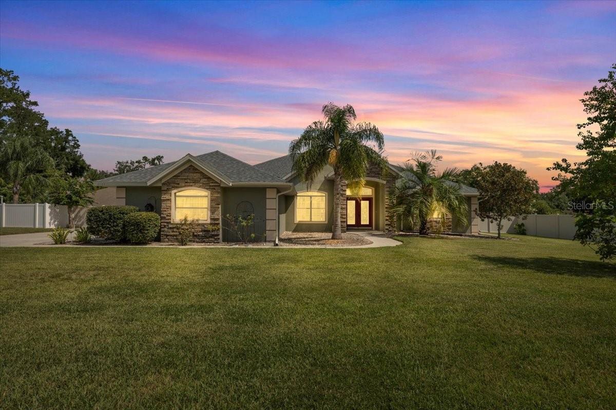 Stunning Murphy Kaufman Home In Deer Path Estates!!!
This beautifully maintained 2,688 sq. ft. under air/4982. sq. ft. total Murphy Kaufman Home is located in the desirable gated community of Deer Path Estates with low HOA fees and a quiet cul-de-sac setting. Step inside to an open floor plan featuring a spacious eat-in chef's kitchen with granite countertops, a new refrigerator, stove, and dishwasher, plus a center island for extra prep space. The kitchen is already plumbed for gas if the next owner prefers a gas stove. The thoughtfully designed split floor plan ensures privacy, offering a large primary suite with an attached flex room-perfect for an office, nursery, or home gym. Two additional bedrooms, plus a versatile secondary suite, provide plenty of options for family or guests. The inviting family room boasts a stone gas fireplace and sliding glass doors that lead out to a screened-in heated pool and spa. The pool area is enhanced with permeable pavers and a covered patio, making it ideal for entertaining or relaxing on warm Florida days. Additional highlights include: 3-panel 9ft pocket doors, a 2-and-a-half-car garage with additional storage, a laundry room with a sink and cabinets, a fully fenced-in backyard with 8-foot vinyl privacy fencing, ample room for boat storage or your furry family members to play, a private well for irrigation for the sprinkler system which saves on the water bill, new irrigation pump, new pool pump, new water heater, and a new 2024 roof. All of this in a prime location-just minutes from the World Equestrian Center, local State Parks, shopping, and vibrant downtown Ocala.