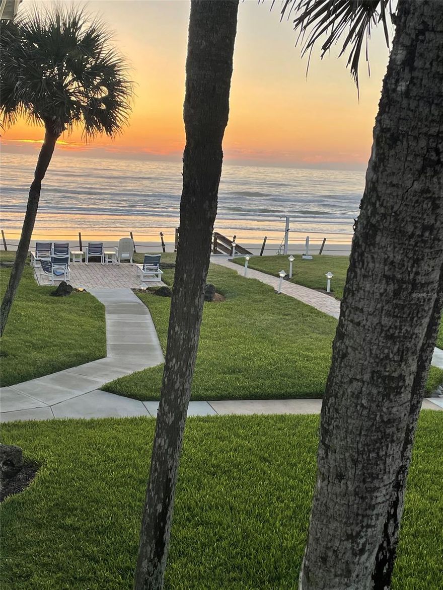 Desirable beachfront condo home. Great views from your private balcony. Two pools, covered parking. Great for rental or second home. Hurricane insulated windows.  Electrical panel conforms to current electrical code with newer wiring throughout unit.  Kitchen has custom wood cabinets, under cabinet LED task lighting, GE appliances, glass backsplash, water filter on faucet. Bathroom renovations include replacement of all wall and ceiling drywall, behind the wall plumbing, Kohlar tub, newer lighting and floor tile. Oversize closet with wood built-in drawers and cabinets, designer ceiling fan and light are part of the bedroom renovation. ;LocationDescription: Condo ;Water: City