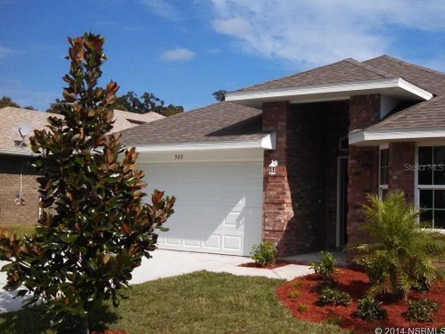 SNOWBIRD'S PARADISE! This beautiful brand new 3 bedroom 2 bath SOLID BRICK home will be ready to go by the new year! Gated community, ALL lawn care included in HOA! Clubhouse, gym and pool provide the perfect resort lifestyle and location offers easy access to EVERYTHING! Close to beaches, shopping, antiquing, art galleries, and much more. Car shows, festivals, craft shows and wine walks are just a few activities in your backyard! The open and split floor plan creates the perfect home for entertaining with an extra large great room that opens to a covered Lanai for that indoor/outdoor Florida lifestyle. ;Water: City