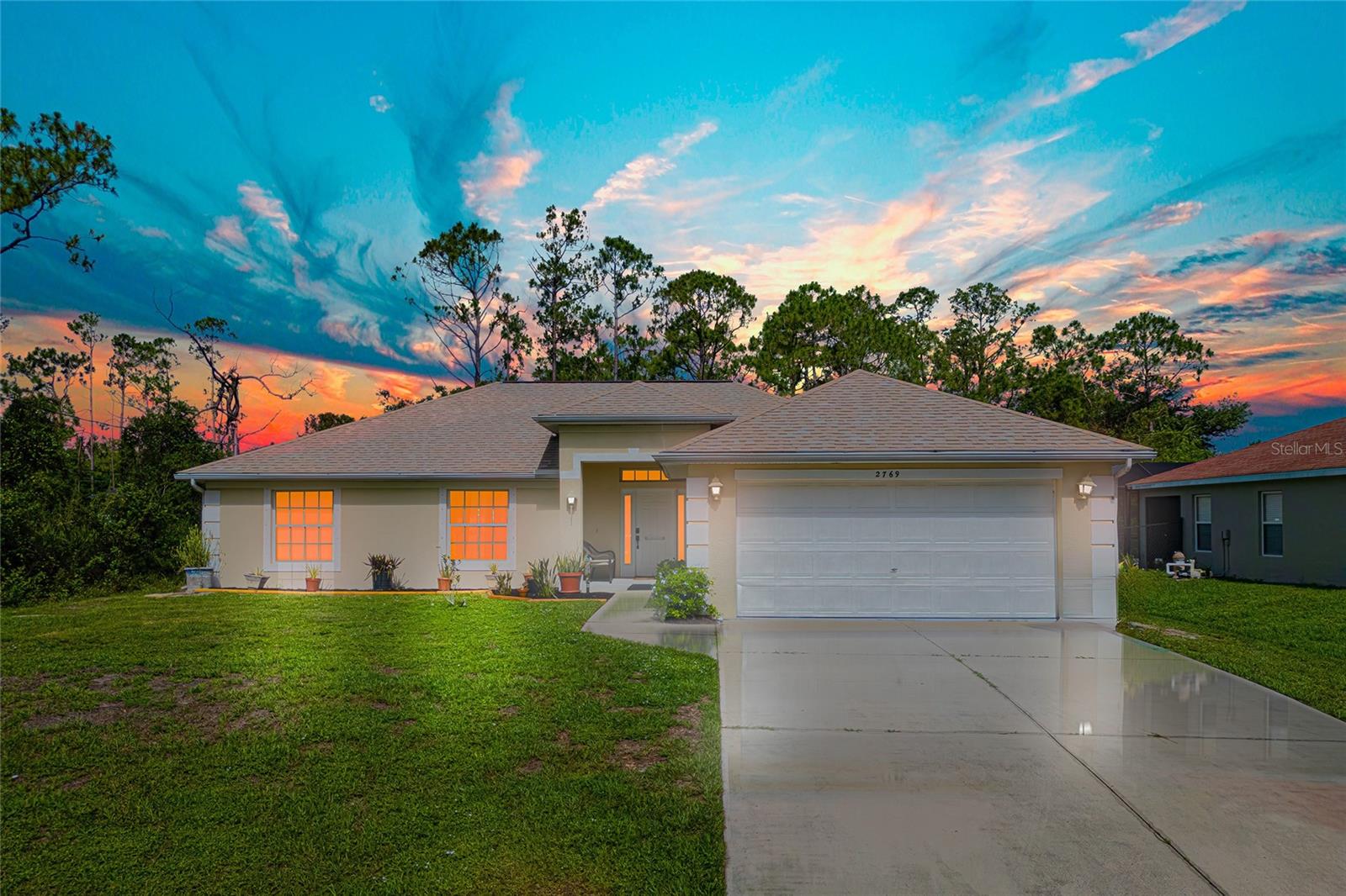Fully furnished 4-bedroom, 2-bathroom home with a 2-car garage and a beautiful screened-in saltwater inground pool. Built in 2005 and offering 1,783 square feet of living space (2,415 total), this well-maintained home features a spacious and functional layout ideal for everyday living and entertaining. The open kitchen flows into the living and dining areas, creating a warm and inviting space. A large covered lanai and private pool area, perfect for relaxing or hosting gatherings. Located in a quiet neighborhood with convenient access to I-75, this home is just minutes from shopping, dining, parks, and the North Port Aquatic Center. You’re also close to Myakka State Forest for hiking and outdoor adventures, and a short drive to Gulf Coast beaches. Enjoy the best of Southwest Florida living or as an AirBNB investment.
