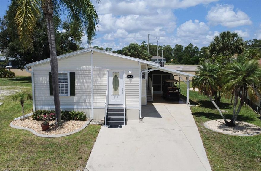 Welcome to your slice of Florida paradise! Located in the highly sought-after, multi-award-winning Maple Leaf Golf and Country Club, this beautifully updated 2-bedroom, 2-bathroom residence offers an unparalleled resort lifestyle. Whether you are seeking a premier seasonal retreat or a vibrant year-round home, this fully furnished, move-in-ready property delivers on every front. And yes—bring your fur baby along, because this pet-friendly home is an absolute must-see with upgrades and quality throughout! FULLY FURNISHED AND NON-WARRANTED GOLF CART AND CHARGER INCLUDED. 
Premium Upgrades & True Peace of Mind
Meticulously maintained and showcasing quality craftsmanship throughout, the home features a bright, airy, and open split-bedroom floor plan enhanced by vaulted ceilings, a fresh contemporary color palette, and elegant
Unmatched Resort-Style Amenities
Living in Maple Leaf Golf & Country Club means enjoying an active, country-club lifestyle with an impressive array of community amenities:
An 18-hole, par-62 championship golf course
5 pristine tennis courts and dedicated pickleball courts
Bocce ball, shuffleboard, lawn bowling,  and a fully equipped fitness center
An active woodworking shop
On-site dining, a lively Tiki bar, and regular live entertainment
Over 75+ active social clubs and scheduled activities
Don't miss the opportunity to live an exceptional lifestyle in one of the area's premier communities. Call today to schedule your private showing!