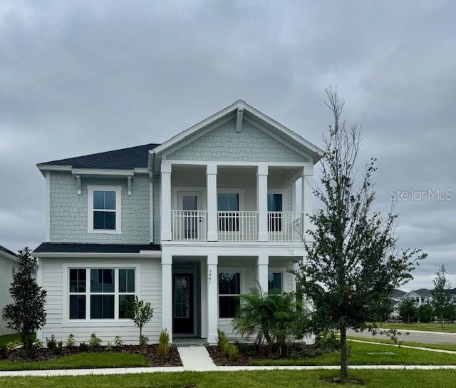 MOVE IN READY! Discover ICI Homes' the Primrose, a home that radiates warmth, function, and a touch of elegance in every detail. LOCATED ON CORNER HOMESITE. This spacious two-story layout is designed to cater to both comfort and style, featuring four bedrooms, three bathrooms, and plenty of adaptable spaces to suit your lifestyle. As you enter, you’re greeted by a grand foyer that leads to an expansive living room, perfect for relaxing evenings or lively gatherings. Home features Luxury Vinyl Plank flooring throughout. Large windows invite natural light to flow freely, enhancing the sense of openness throughout the main living areas. The heart of the home is undoubtedly the kitchen, where a generous island with seating invites casual dining and social interaction. This kitchen doesn’t just meet practical needs; it’s a chef’s haven, complete with ample cabinetry, a pantry, and premium appliances that make cooking and entertaining a joy. Adjacent to the kitchen, the dining room offers an ideal spot for family meals and festive gatherings, while the covered lanai extends your living space outdoors, perfect for enjoying Florida’s balmy evenings. The first-floor master suite is a serene retreat, featuring a spacious bedroom, dual walk-in closets, and an elegant en-suite bathroom with dual vanities and a luxurious shower. Nearby, an additional bedroom provides flexibility for guests or a home office. Upstairs, a versatile game room offers endless possibilities – think movie nights, play area, or a cozy family lounge. The balcony from the Game Room overlooks community water features and endless beautiful landscapes. Two more bedrooms on this level share a well-appointed bathroom, making it the perfect setup for family members or visitors. All ICI Homes include energy saving features with high performance low e windows and hybrid hot water heater.