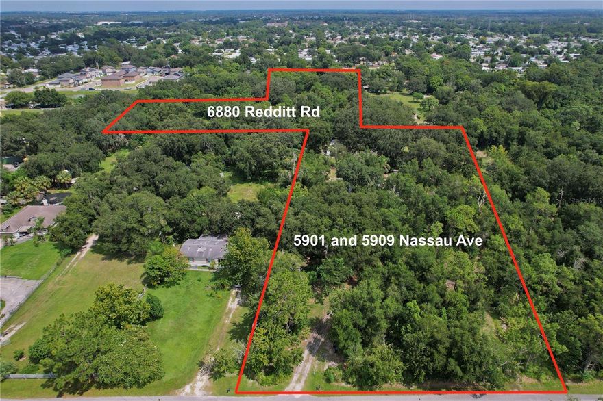 This expansive 9-acre property consists of three contiguous parcels (30-23-15-0000-00-014, 15-23-30-0000-00-059, and 15-23-30-0000-00-061) offering incredible potential for developers. An additional 2.5 Acres is also for sale one lot away from this great property at MLS#
O6286654 if you'd like more volume in this area. Currently zoned agricultural, there is strong precedence for single-family residential development nearby. Located just 9 minutes from Orlando International Airport and within proximity to major roadways, this land is ideal for future residential or mixed-use projects. With ongoing growth in the surrounding area and easy access to Orange County's planning resources, this property presents a prime opportunity to invest in the booming Orlando real estate market. Confirm zoning potential and other development possibilities with Orange County Planning. Don't miss out on this rare opportunity to secure a large, developable tract in one of Central Florida's most dynamic regions!