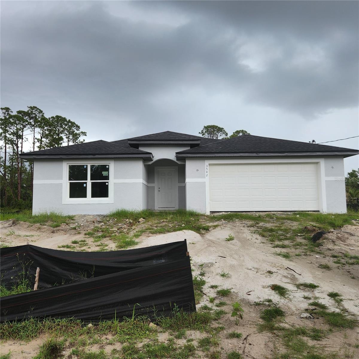 Under Construction. NEARY COMPLETED! Located in a peaceful and rapidly growing neighborhood, this NEW CONSTRUCTION HOME at 3542 Eldron Avenue, North Port, FL 34286 offers an ideal opportunity to live your life in a thriving area. GRANITE ON EVERY COUNTER AND WINDOW SILLS, STAINLESS APLIANCES, IMPACT WINDOWS AND GORGEOUS MODERN PORCELIAN TILE THROUGHOUT!! Situated on a 10,000 sq ft (0.23-acre) parcel in Flood Zone X with minimal flood risk, the property combines privacy with convenience, offering quick access to I-75 and proximity to schools, parks, shopping, and recreational attractions such as the North Port Aquatic Center and Myakkahatchee Creek Environmental Park. With its prime location and strong future potential, this lot is a valuable find in one of Southwest Florida’s fastest-growing communities.