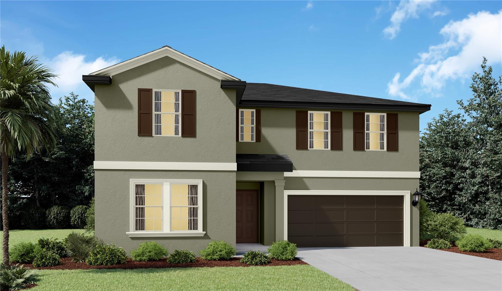 Under Construction. BRAND NEW HOME!! - This two-story home is the largest plan available in the collection. The first floor is brightened by a contemporary open design that unifies the kitchen, family room and dining room. Off the foyer is a versatile bedroom and flex room, while the owner's suite is nested in the back for privacy. Upstairs are the remaining four bedrooms and an expansive loft. Saddle Creek Preserve is a masterplan community offering collections of new single-family homes in the city of Lakeland, FL. Residents enjoy great private amenities including a future family-friendly swimming pool. The city boasts unique boutiques and restaurants in Historic Downtown Lakeland as well as 38 lakes for scenic views of nature. Interior photos disclosed are different from the actual model being built.