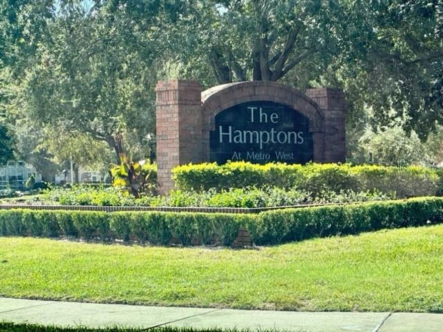Welcome to the Hamptons at Metro West! An ideal investment property or primary residence, this one bedroom one bath offers affordability AND location! The highly desired Metro West is just minutes to all of Orlando’s major highways, theme parks and Downtown Orlando. The entire Hamptons community exterior underwent a full stucco/painting/landscape renovation just a couple years ago and is constantly patrolled by security. In constant demand, this area caters to many working professionals, hospitality industry employees, and commuters alike making it ideal for your next investment or home! The Hamptons offers a lakeside gazebo, TWO pools, fitness center, indoor basketball court, business center, exquisite clubhouse, play room, picnic tables and more! Close proximity to shopping & popular Teak grill.