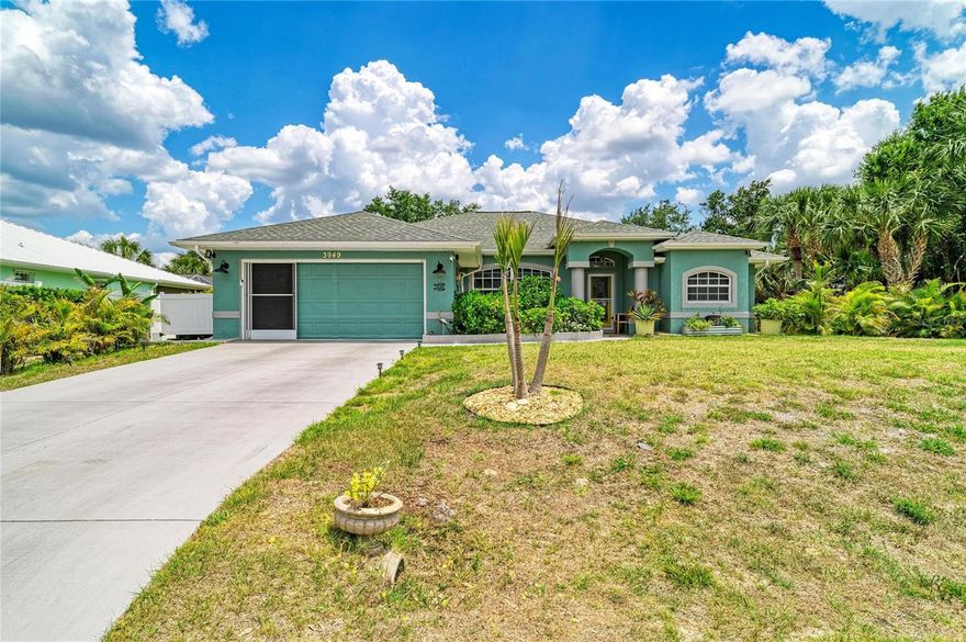 Welcome to this beautifully updated three-bedroom, two-bath single-family home in the always growing community of North Port. Thoughtfully upgraded and move-in ready, this property offers modern finishes, functional living space, and added value with an additional adjacent buildable lot (separate parcel ID #1141177115, in process to be merged for 2027 tax year)

Major improvements completed in 2021 include a new roof, all-new tile flooring throughout, and upgraded 4-inch baseboards. The kitchen was refreshed with new countertops, and both bathrooms were tastefully updated, creating a clean, cohesive look throughout the home. The exterior was also painted in 2021, enhancing curb appeal. New A/C (October 2025).

Inside, you’ll find a bright and open layout with fresh interior paint completed in April 2026 throughout the main living areas, including the kitchen, dining, and living room. The split-bedroom floor plan offers privacy, while the overall layout is ideal for both everyday living and entertaining.

Step outside to enjoy the added space and flexibility of an additional lot purchased in 2025, which has been cleared while preserving select trees for character and shade, Horseshoe pit added for additional activity in January 2026. Enjoy a private oasis in the backyard complete with built it fire pit and seating area. A shed built in 2021 provides extra storage, and irrigation was added to the front and side yards in 2023 to help maintain the landscape. A new front screen door adds both function and curb appeal.

With no HOA restrictions and convenient access to shopping, dining, and Gulf Coast beaches, this property offers an excellent opportunity for homeowners, seasonal residents, or investors looking for a well-maintained and upgraded home.

Exceptional opportunity—this property includes an adjacent buildable lot (separate parcel ID #1141177115, in process to be merged for 2027 tax year). Rare double-lot offered, providing added privacy, flexibility, or future development potential. Contact agent for full details.
