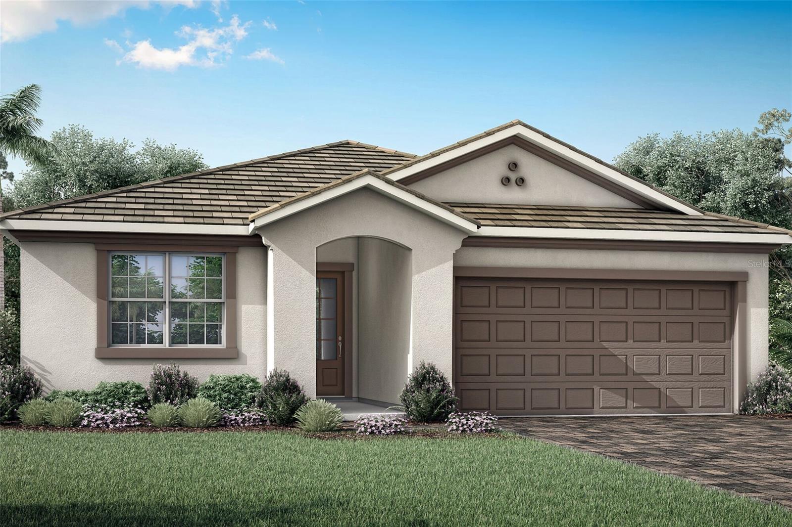 This brand-new 4-bedroom, 3-bath home features an elegant West Indies style elevation and 2,005 sq. ft. of thoughtfully designed living space. The open-concept layout connects the kitchen, dining, and great room, creating an ideal space for entertaining and everyday living. A covered rear lanai extends your living outdoors. The private owner’s suite includes a luxurious en suite bath and spacious walk-in closet. Three additional bedrooms and two full guest baths provide flexibility for family, guests, or a home office. Located in one of the area’s most desirable new communities with resort-style amenities and scenic surroundings.
Photos, renderings and plans are for illustrative purposes only and should never be relied upon and may vary from the actual home. Pricing, dimensions and features can change at any time without notice or obligation. The photos are from a furnished model home and not the home offered for sale.