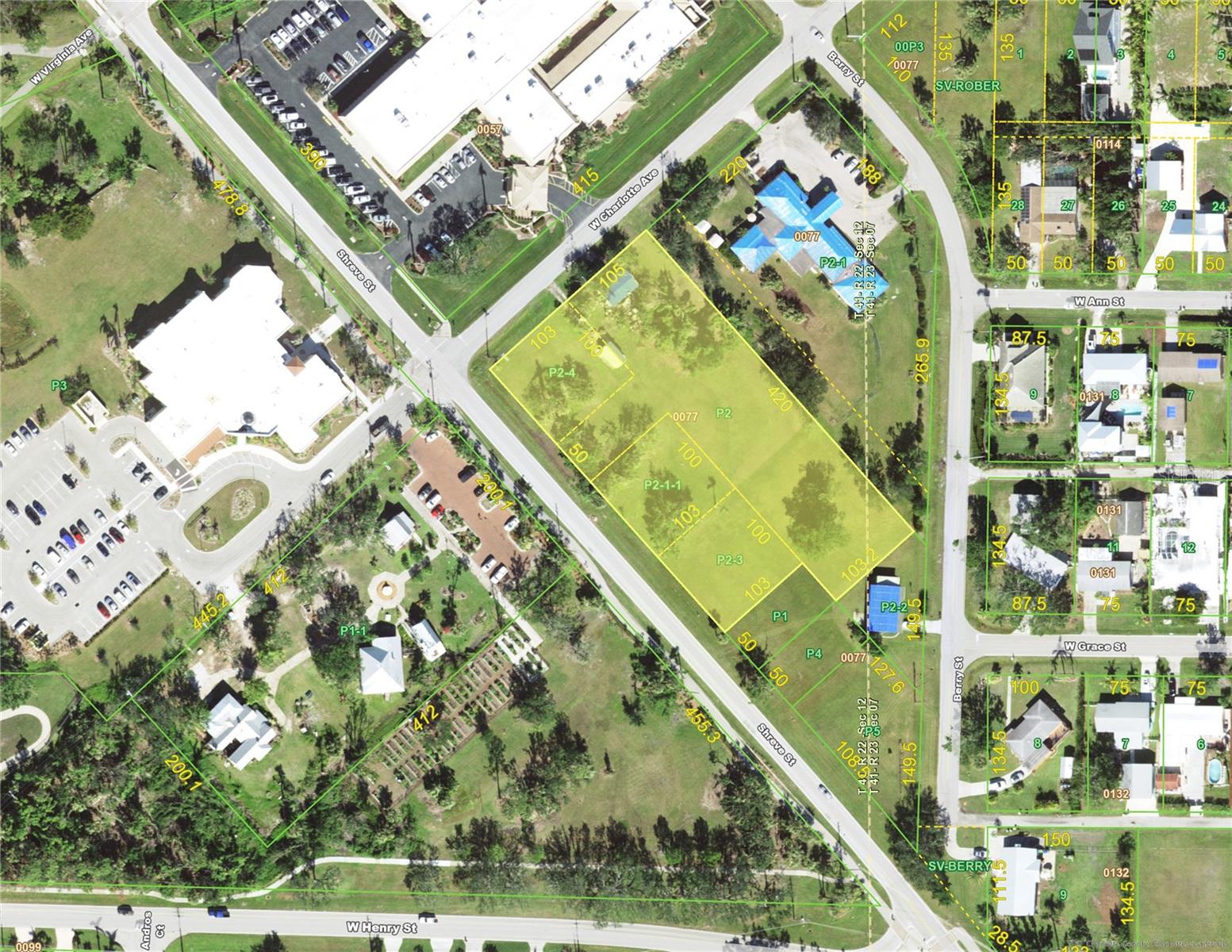 Prime 1.78-Acre Property in the Heart of Punta Gorda – Endless Potential!
Discover a rare opportunity to own 1.78 beautiful acres in a prime Punta Gorda location, brimming with potential and surrounded by the charm of the city’s vibrant cultural scene. Situated directly across from the Punta Gorda Library and History Park, this unique property places you just steps away from local favorites like Hounds of Henry, the Visual Arts Center, and the bustling Fisherman’s Village. The city’s scenic 15-mile walking and biking path is right across the street, inviting you to enjoy an active, outdoor lifestyle.
Bordering a Traditional Residential neighborhood, this property is zoned NR-10, offering flexibility and a diverse range of development possibilities. Whether you envision single-family homes, cozy cottages or duplexes, with potential for 15 units while accommodating a multitude of architectural styles.
This is the perfect canvas for visionaries, developers, or investors with creative concepts in mind. With its unbeatable location and versatile zoning, the possibilities are endless. Please reference Punta Gorda Land Development Regulations.
Don’t miss this chance to bring your vision to life in the heart of Punta Gorda. Also additional parcel (13,872sf) under a separate MLS C7504686—ask for details!