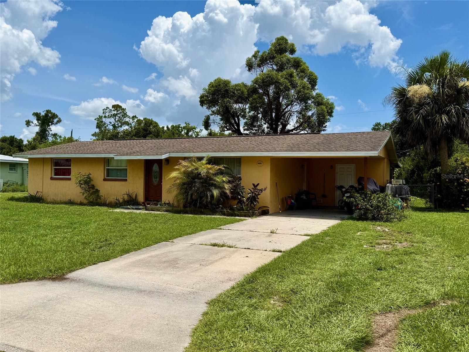 Charming 3-Bedroom Home with Spacious Lanai & Fenced Yard in Port Charlotte!
Discover this inviting 3-bedroom, 2-bathroom home with over 1,000 sq ft of comfortable living space, perfectly situated in a convenient Port Charlotte location. Featuring a 1-car carport with attached storage, this home offers both functionality and potential.
Enjoy Florida living on the large screened-in lanai, ideal for relaxing or entertaining. The fenced backyard provides privacy and plenty of space for pets, gardening, or outdoor fun. Inside, the layout is practical and welcoming—perfect for first-time buyers or savvy investors.
Centrally located near shopping, dining, hospitals, and just minutes from I-75 and Port Charlotte Harbor. You're only a short 30–40 minute drive to the beautiful shores of Englewood Beach.
Currently tenant-occupied, this home offers immediate rental income or the option to make it your own. Don’t miss this excellent opportunity—schedule your showing today!