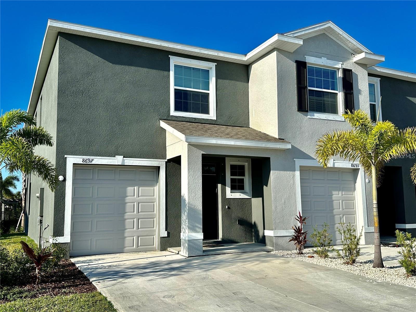 Enjoy living in the heart of Palmer Ranch! Newly built 3-BEDS, 2.5-BATHS, 1-CAR GARAGE townhouse is for sale in the gated community Promenade East. End unit with ample natural light, located near the community pool. Great finishes: ceramic tile throughout the first floor, 36'' kitchen cabinets, granite countertop in the kitchen, stainless steel kitchen appliances, and window treatment. The master suite has a walk-in closet and a double sink in the master bathroom. Spacious loft with a large window on the second floor is perfect for a second living area, playroom, or office/study space. Superb location in Sarasota, close to Legacy Trail, shopping, dining, world-famous beaches, and highly demanded schools, including Ashton Elementary, Sarasota Middle, and Riverview High School. It's about a 14-minute drive to Pine View School. Community amenities include a beautiful, spacious heated pool with a kitchen and covered seating area. The HOA fee includes water and sewer service. Excellent Investment Opportunity: The townhouse is currently leased till July 31st, 2026.
